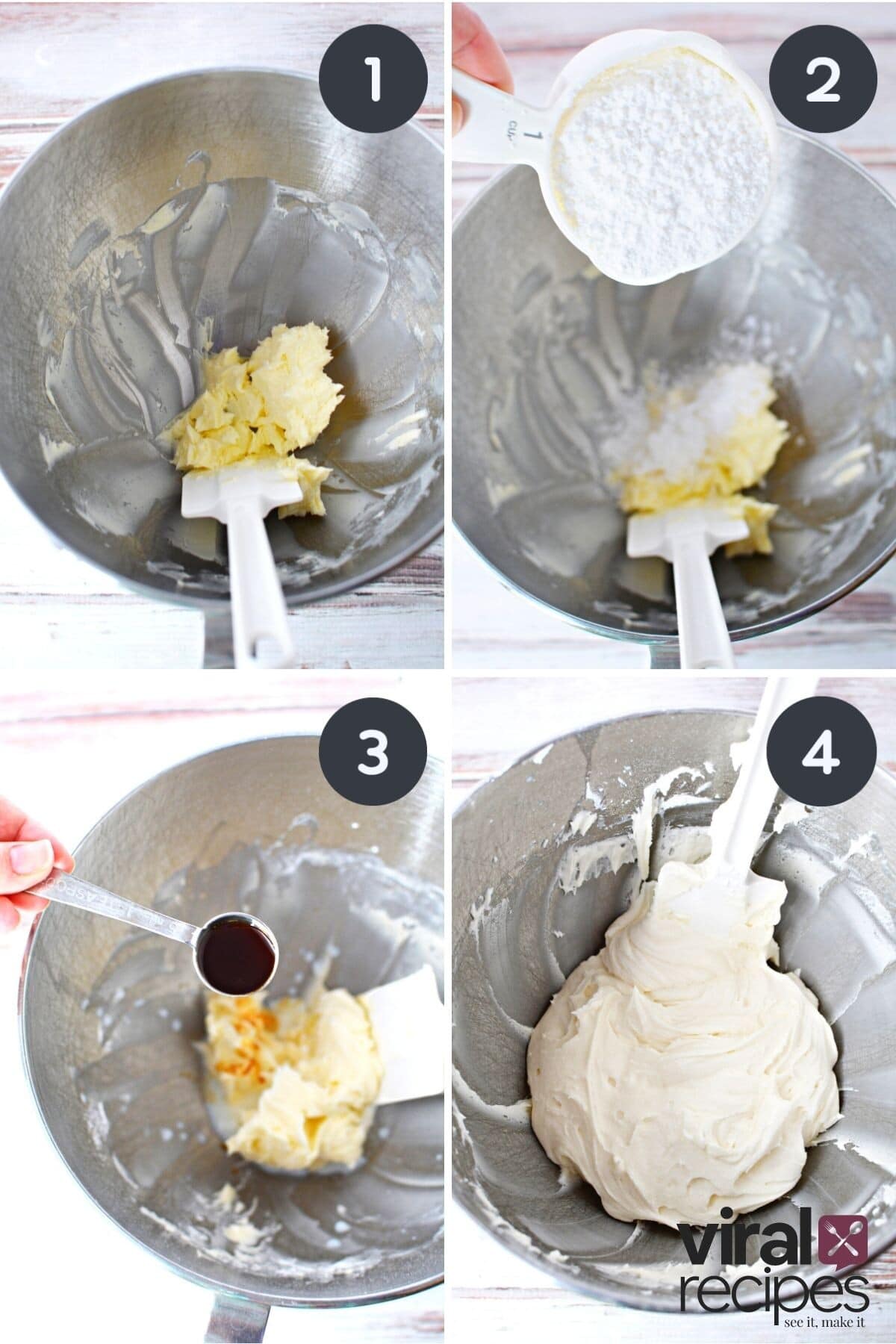 how to mix and make homemade buttercream.