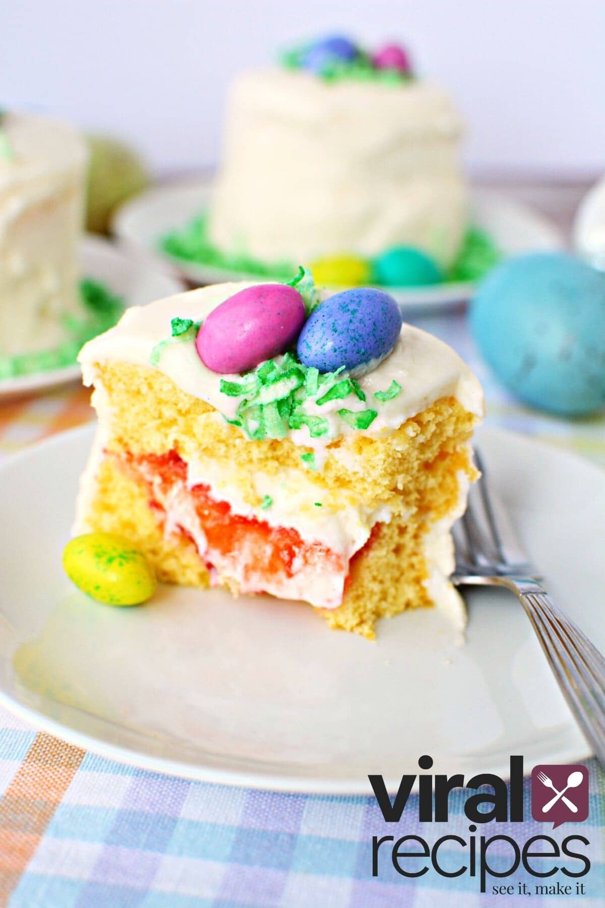kid friendly Easter cake dessert.