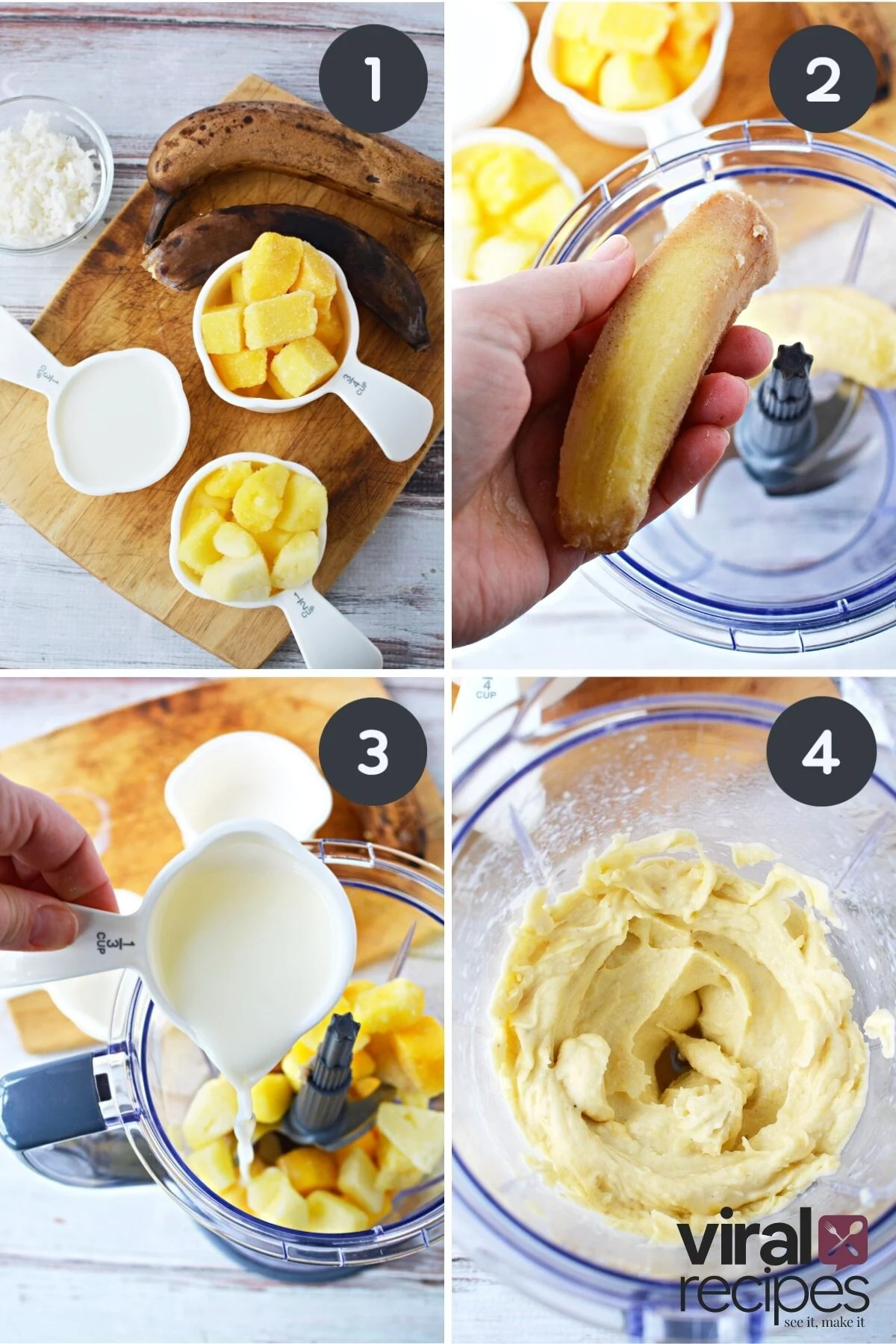 step by step on creating island sorbet recipe.