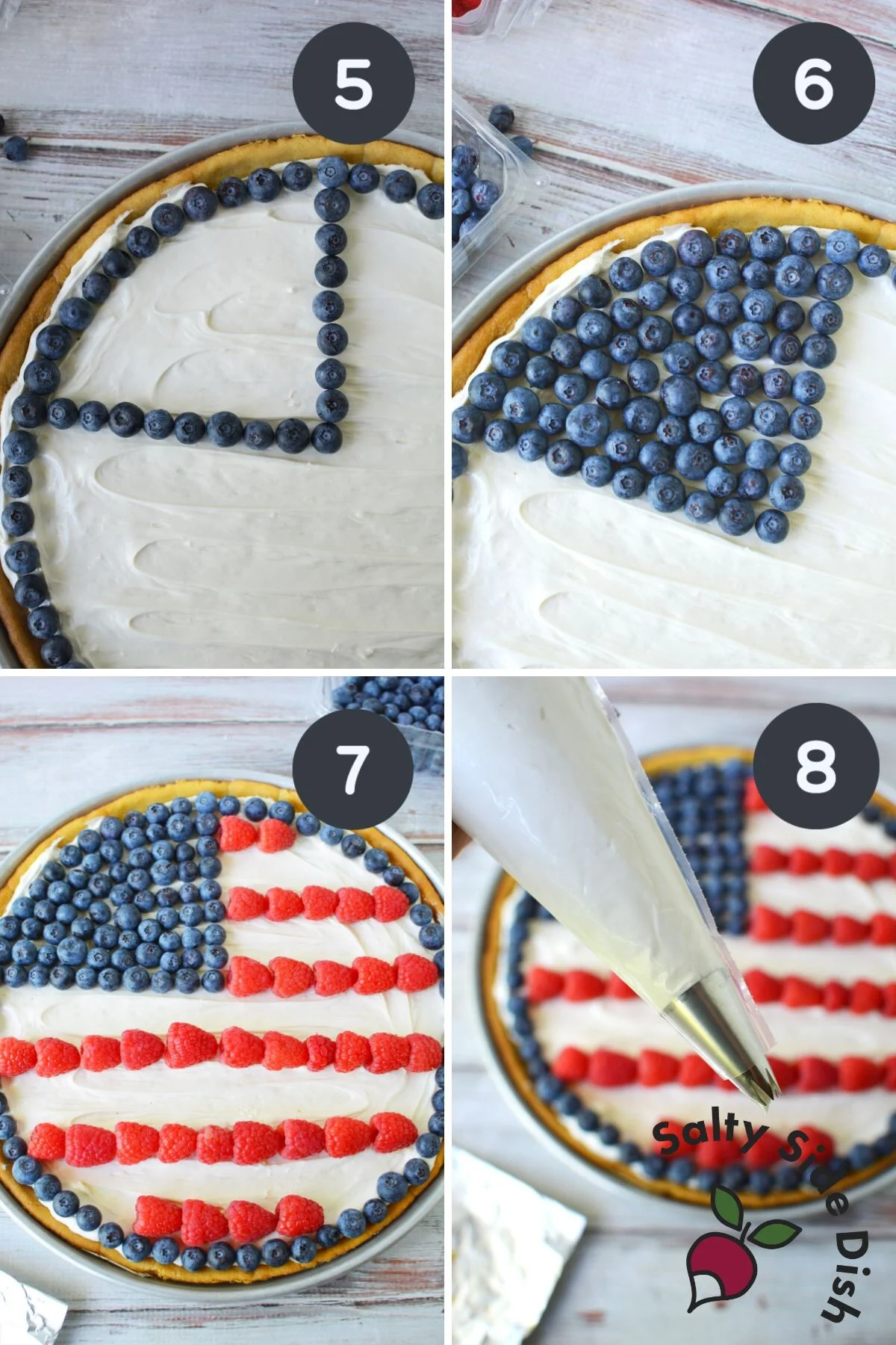how to make 4th of july cookie pizza.