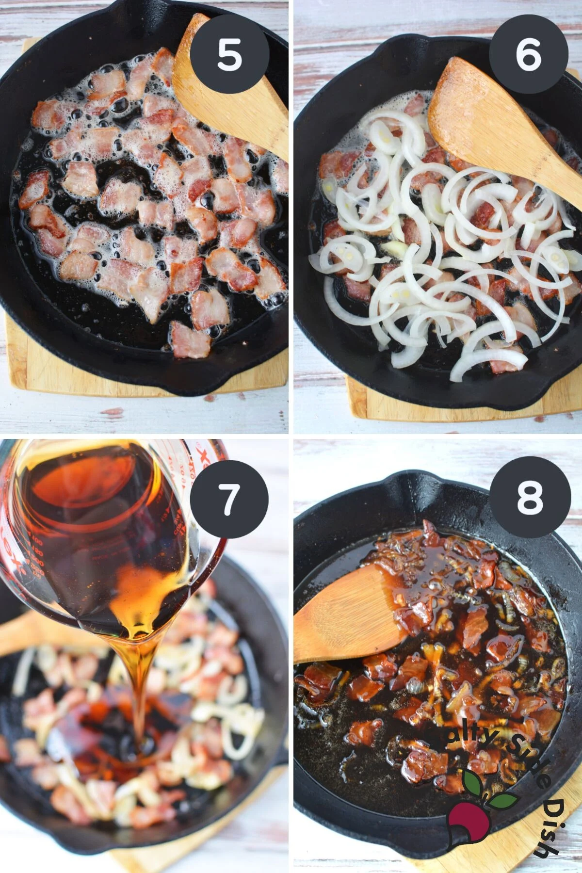 onions bacon and sweet potato recipe.