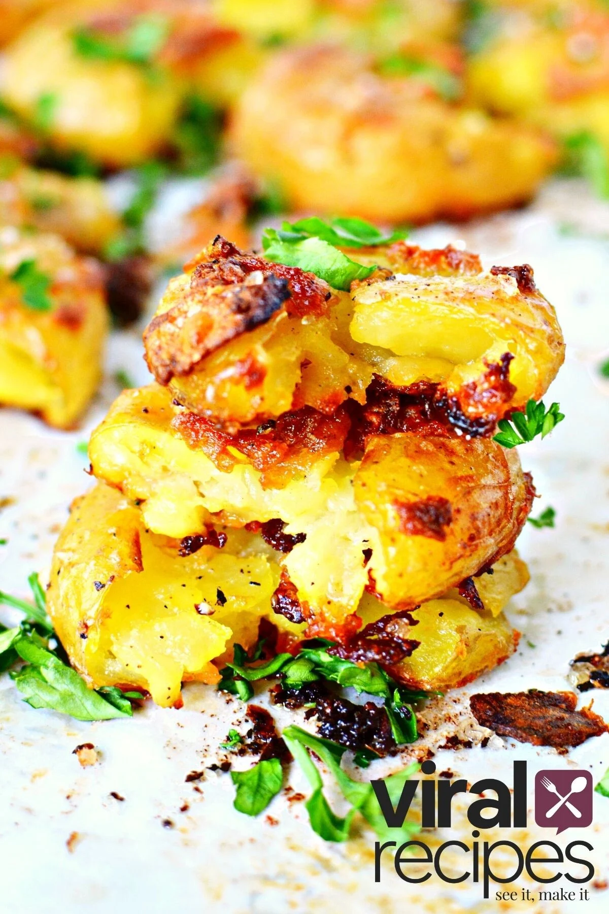 crunchy smashed potatoes recipe.