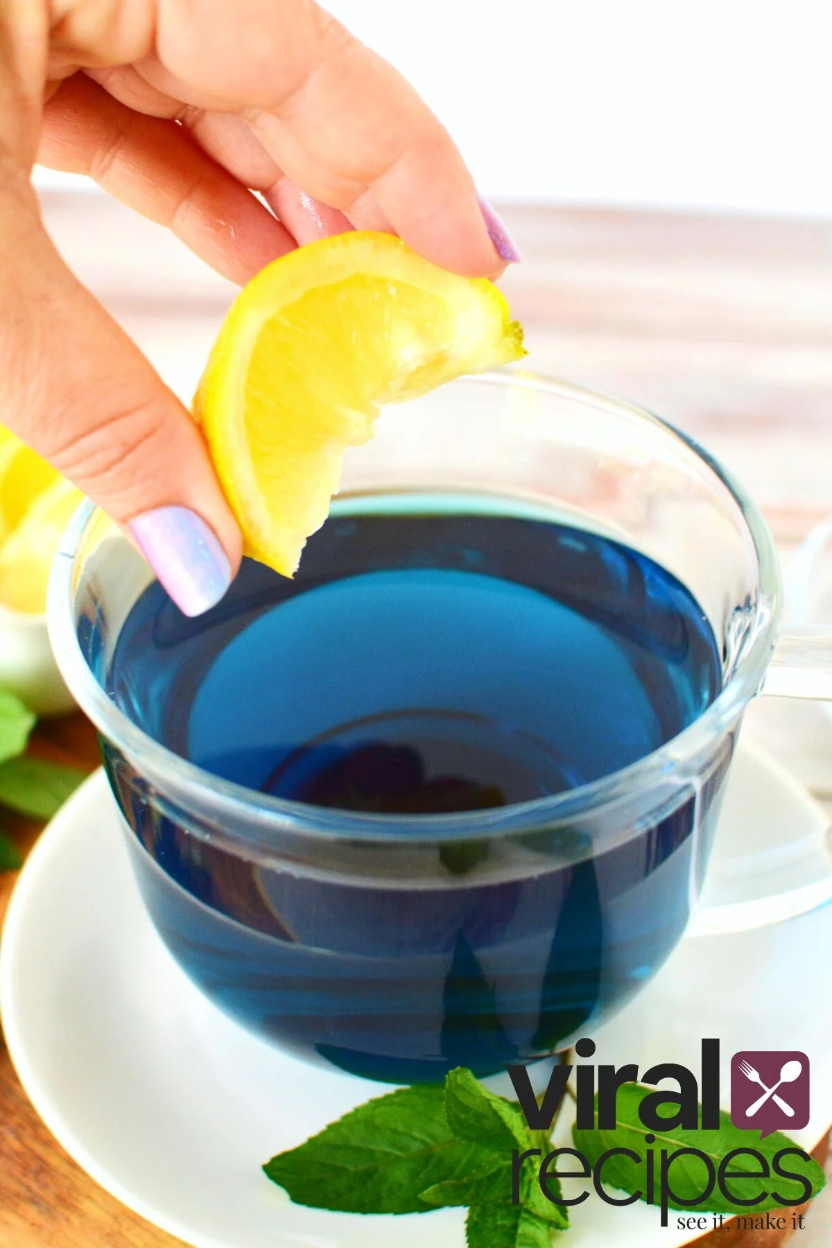 stunning blue tea.
