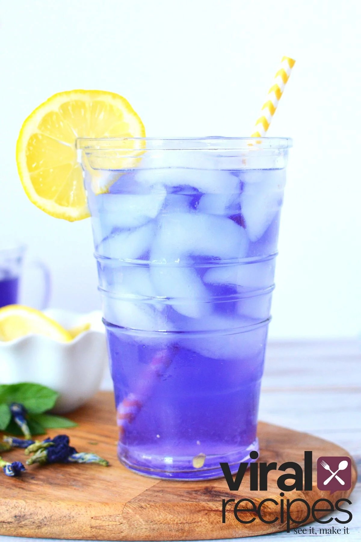 gorgeous butterfly pea tea.