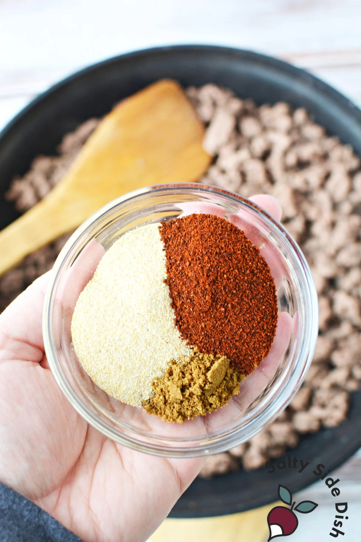 seasonings in a bowl.