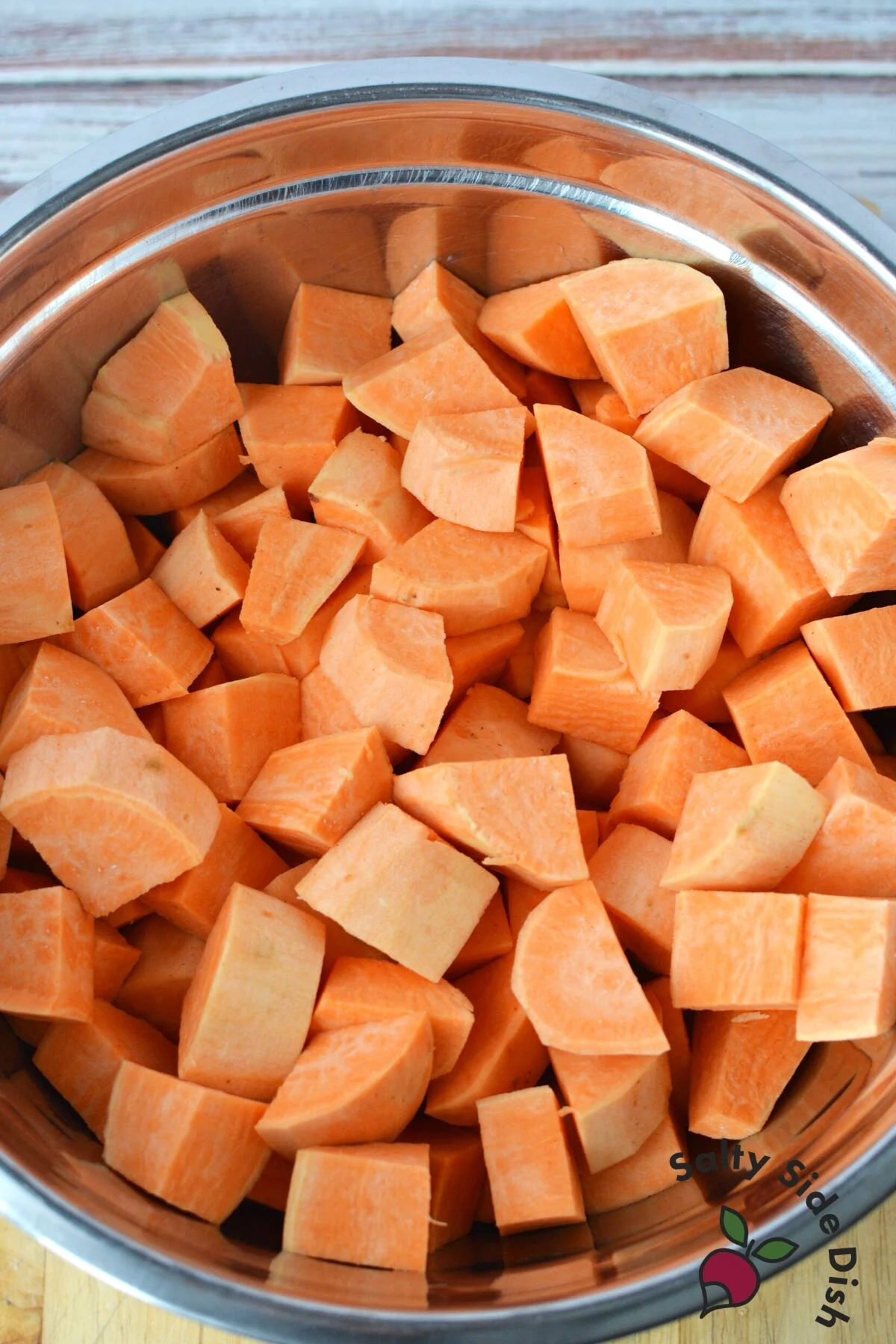 sweet potatoes in a bowl.