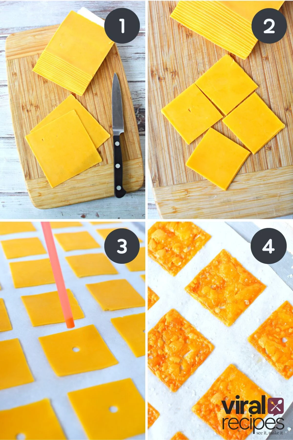 cheese it crackers getting ready to bake.