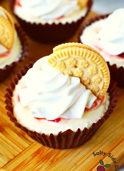 no bake oreo cheesecake bites in a muffin tin tiktok trending viral recipe.