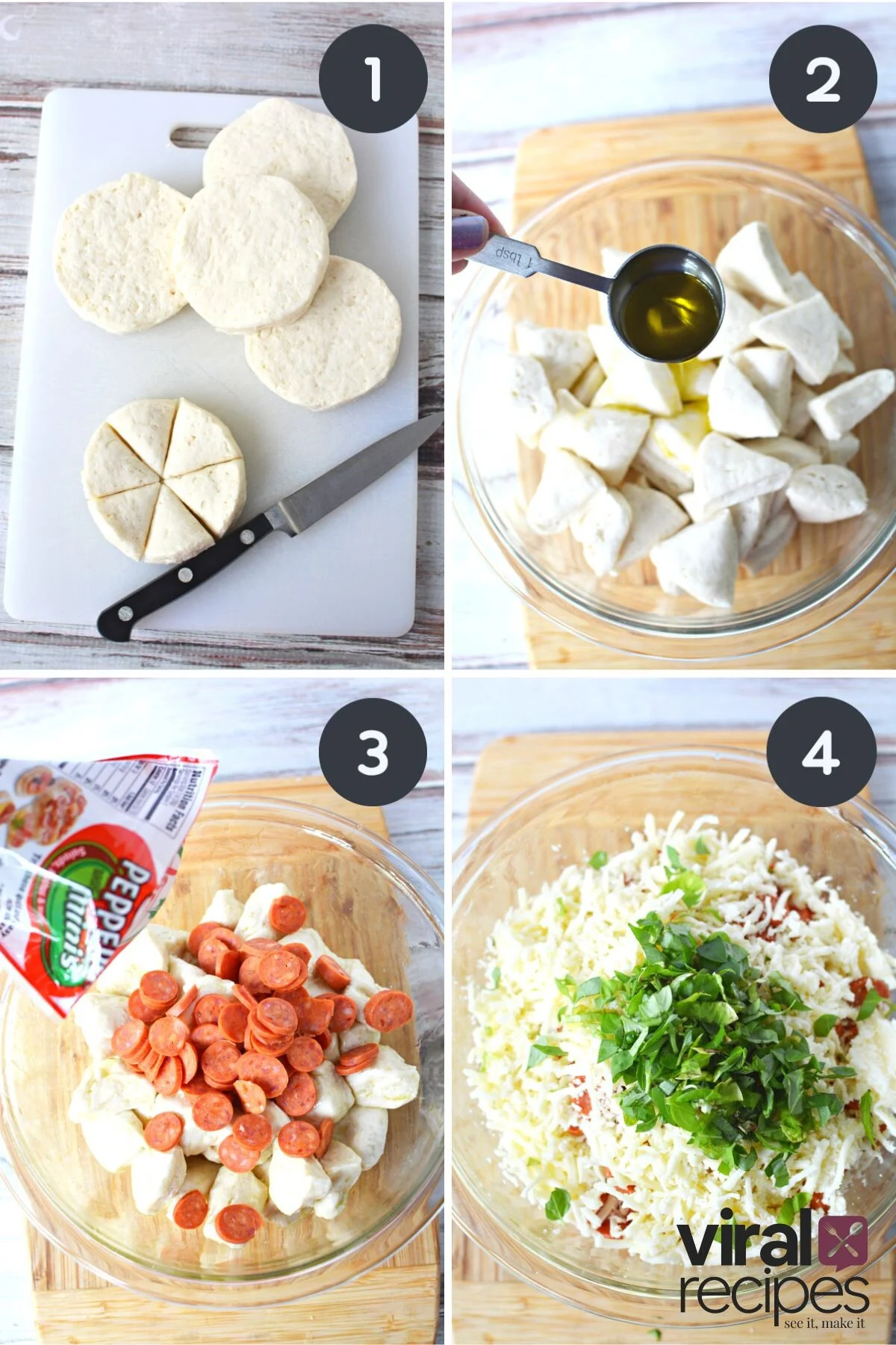how to make canned pizza dough mini bites.
