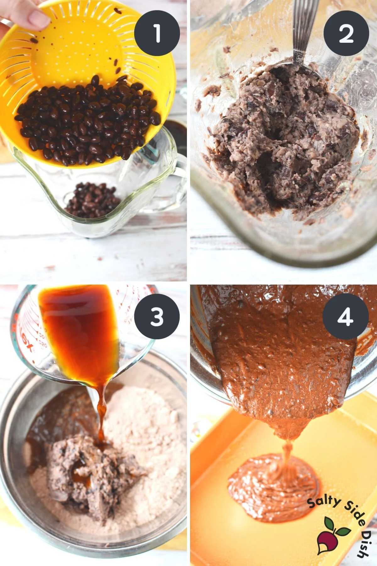 adding black beans to brownies in place of eggs and oil.