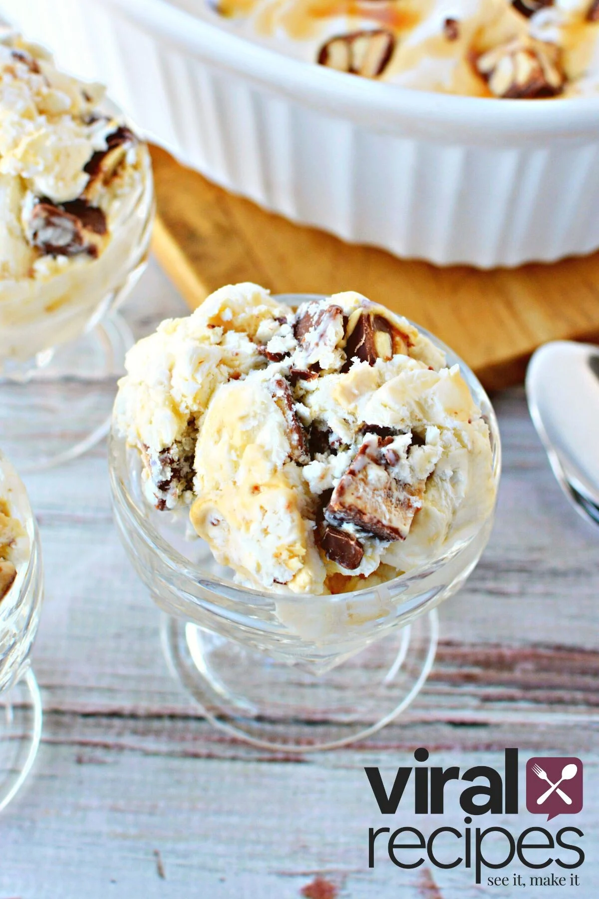 homemade ice cream in a bowl.