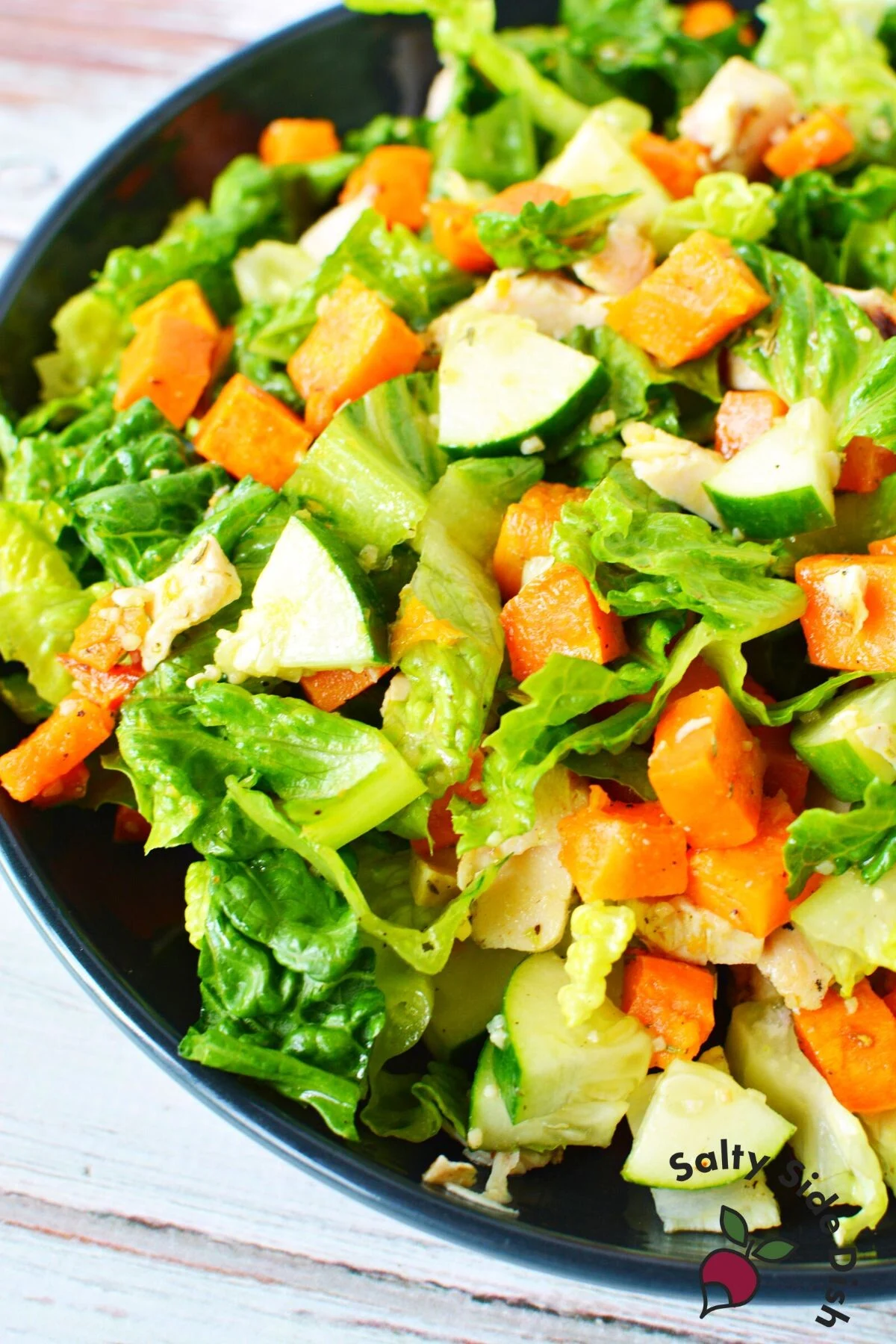 sweet potato salad recipe in a bowl.
