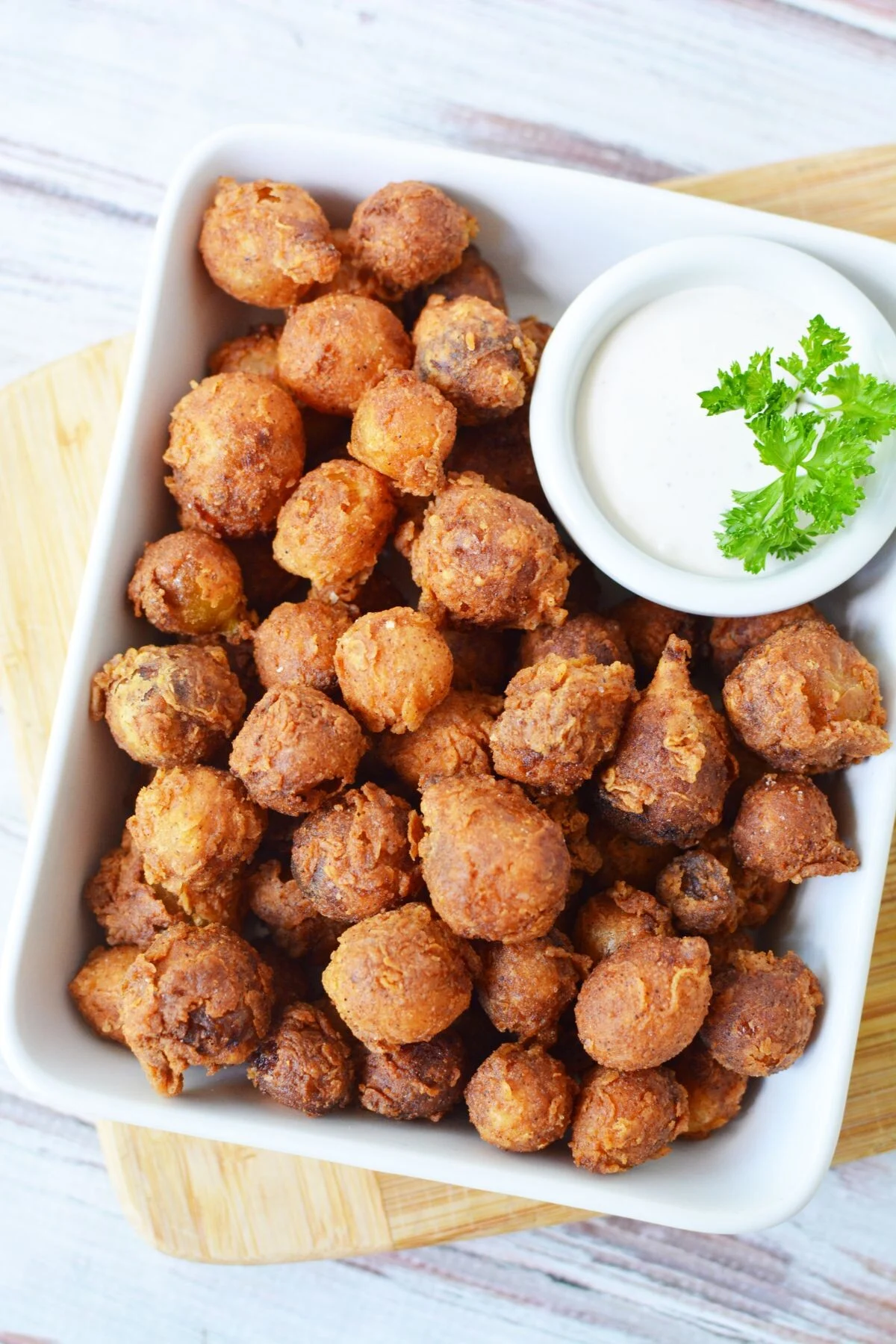 mini blooming onions.
