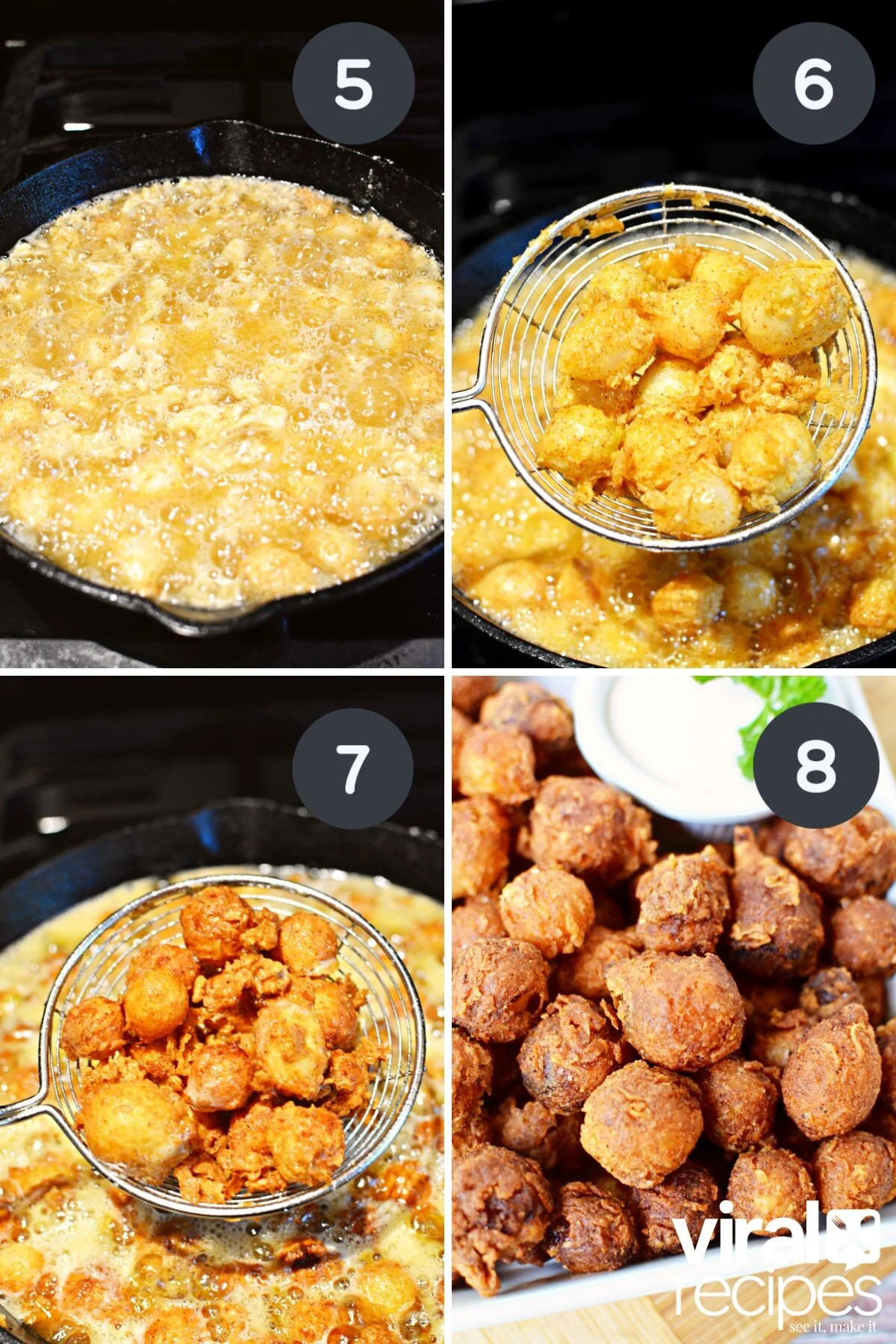 mini blooming onion from tiktok recipe.
