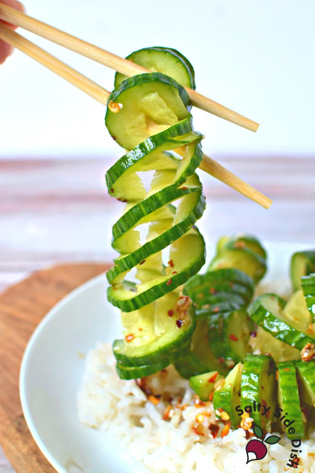 Asian cucumber salad recipe.