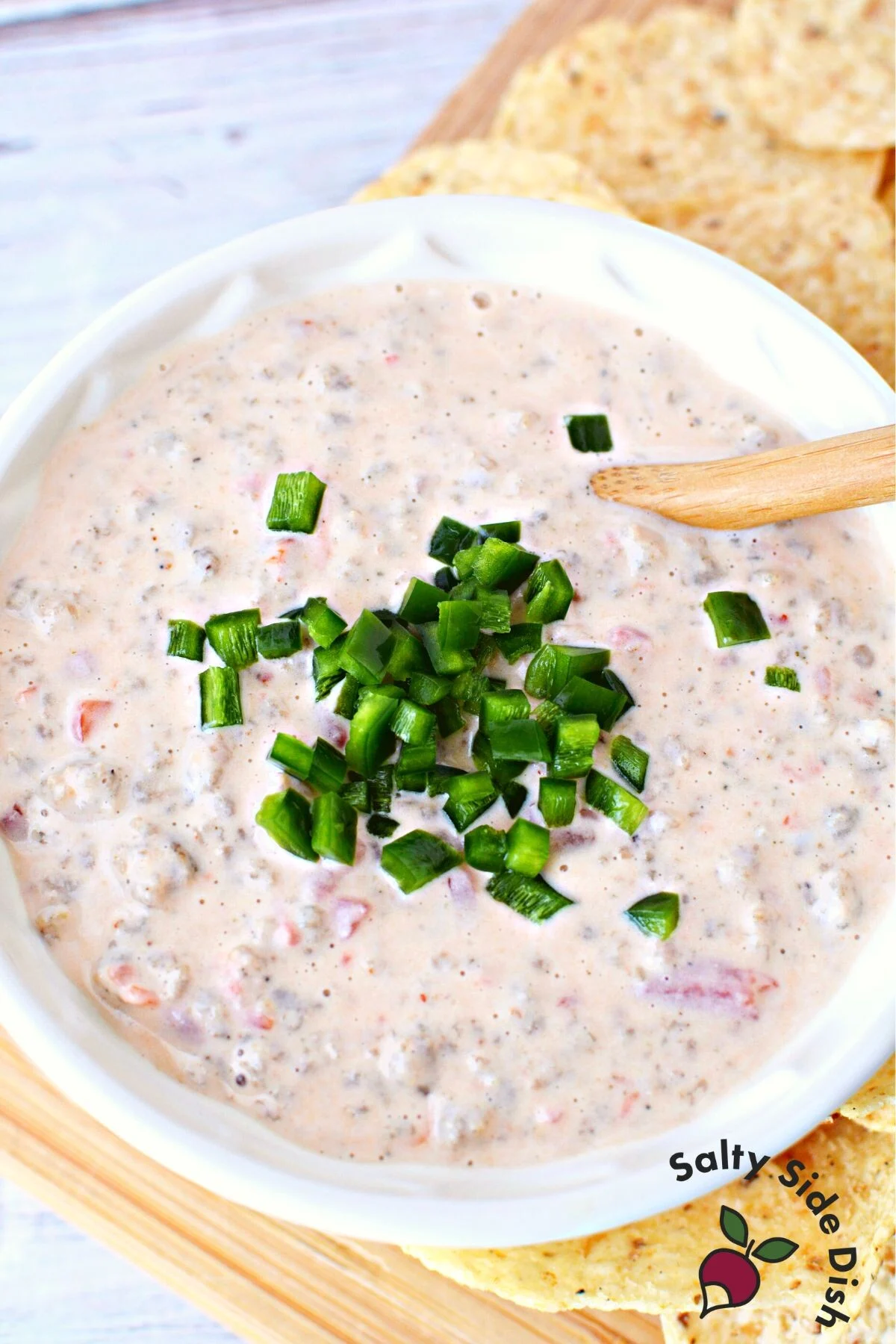 slow cooker chorizo dip recipe.