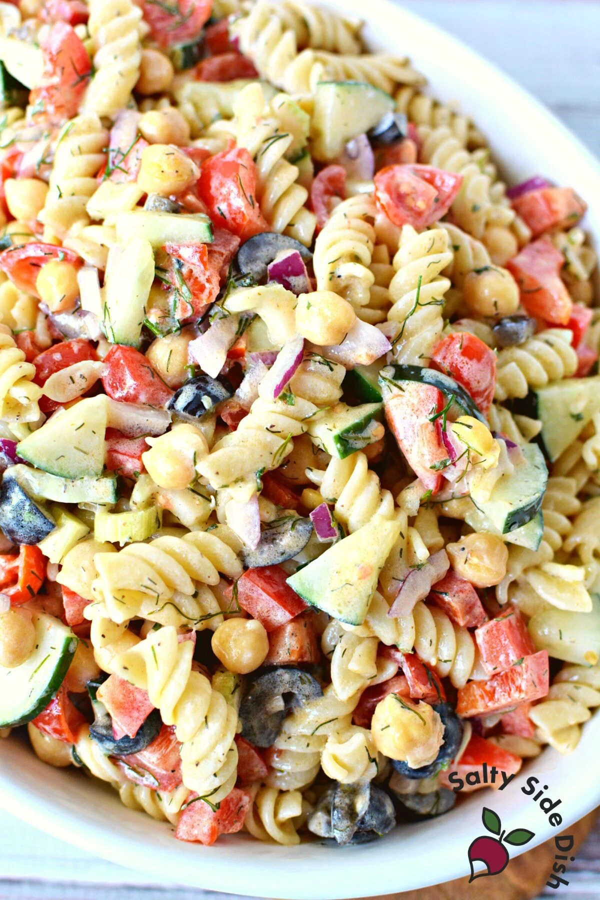 tiktok vegan pasta salad viral recipe.