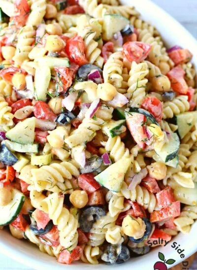 tiktok vegan pasta salad viral recipe.