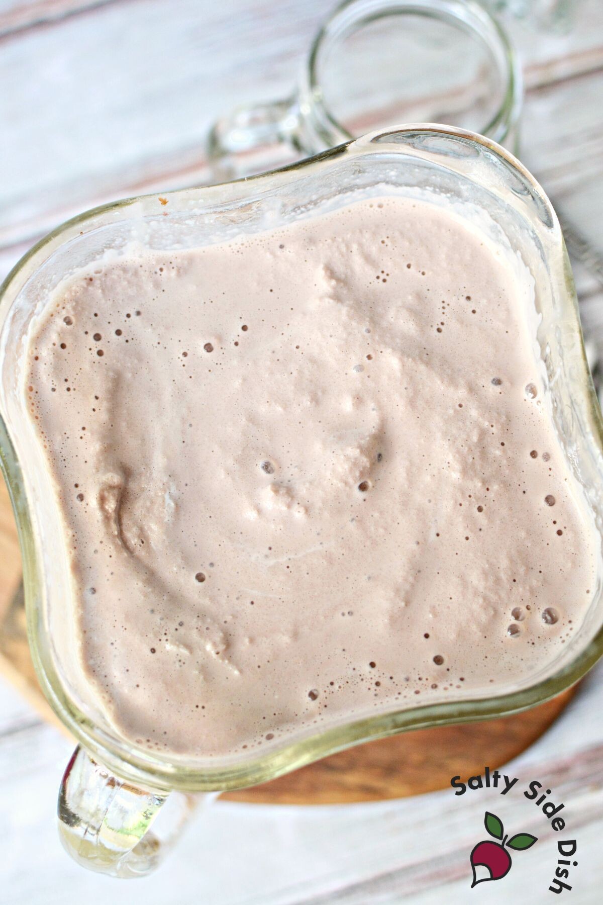 easy at home wendys frosty in a blender.