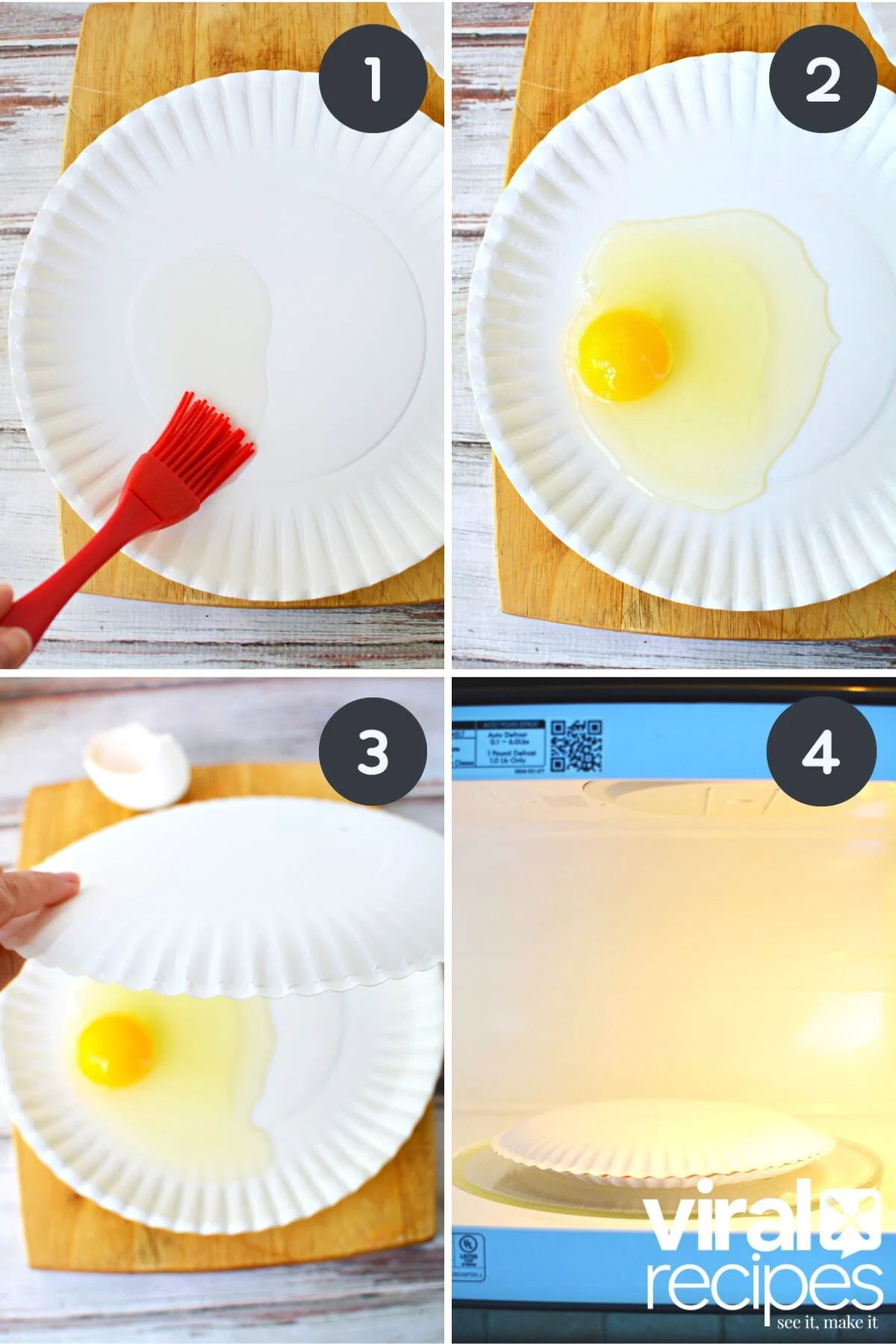 tiktok fried egg in microwave.