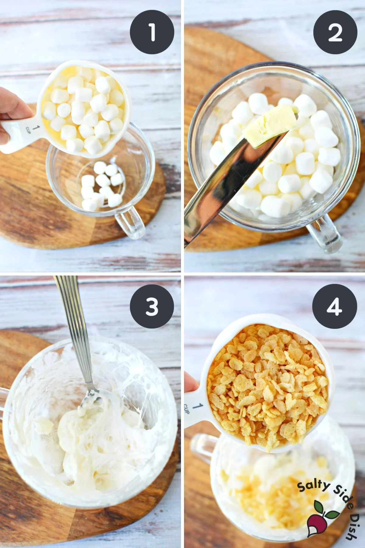 rice krispie treats in a mug recipe.