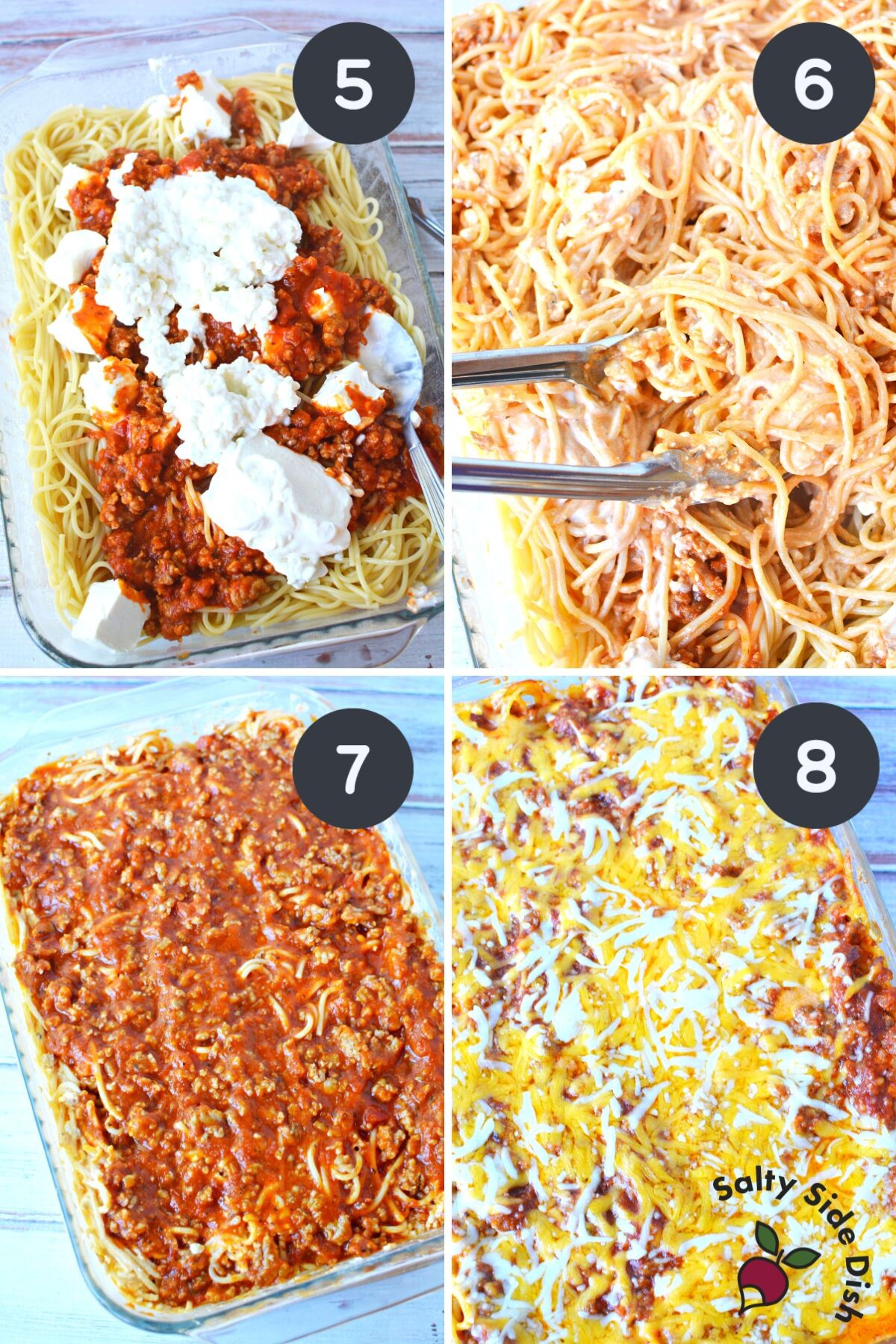 tiktok viral dinner recipe in casserole dish.