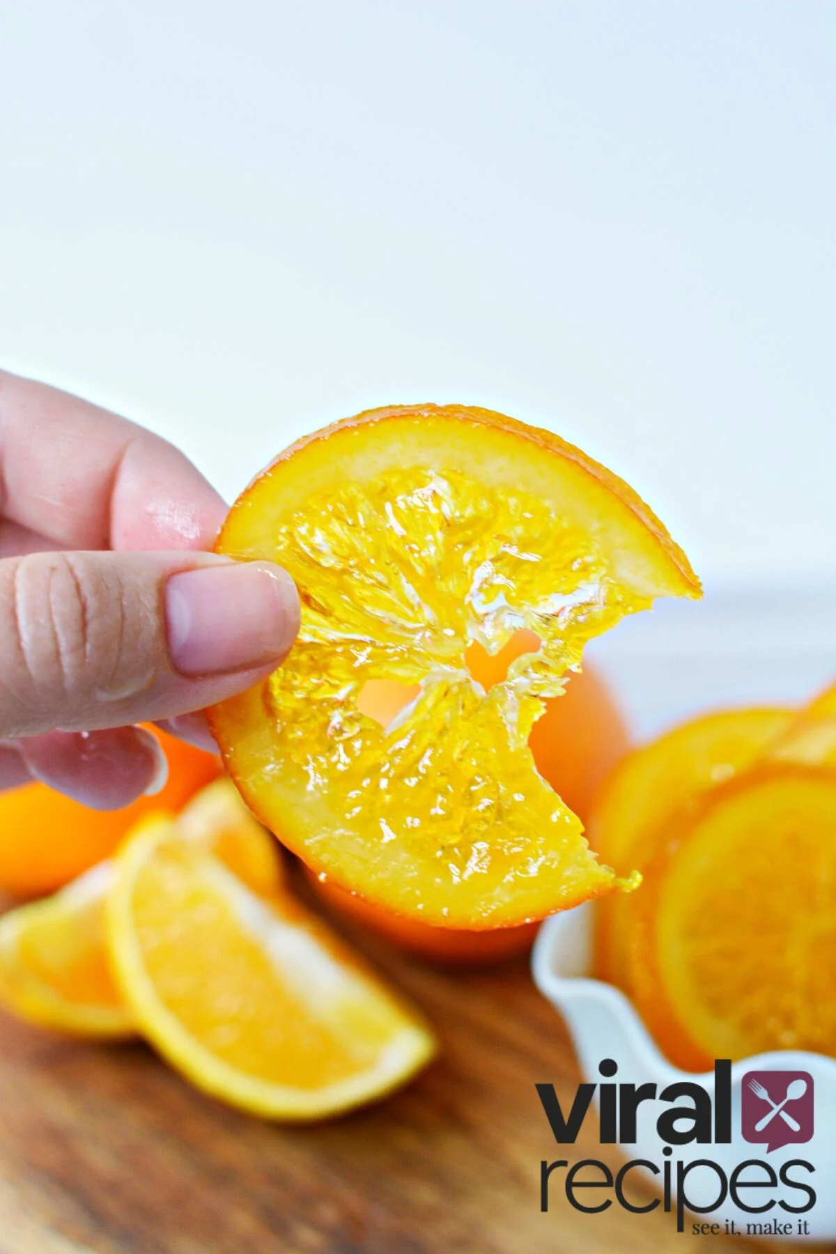 easy candied orange slices.