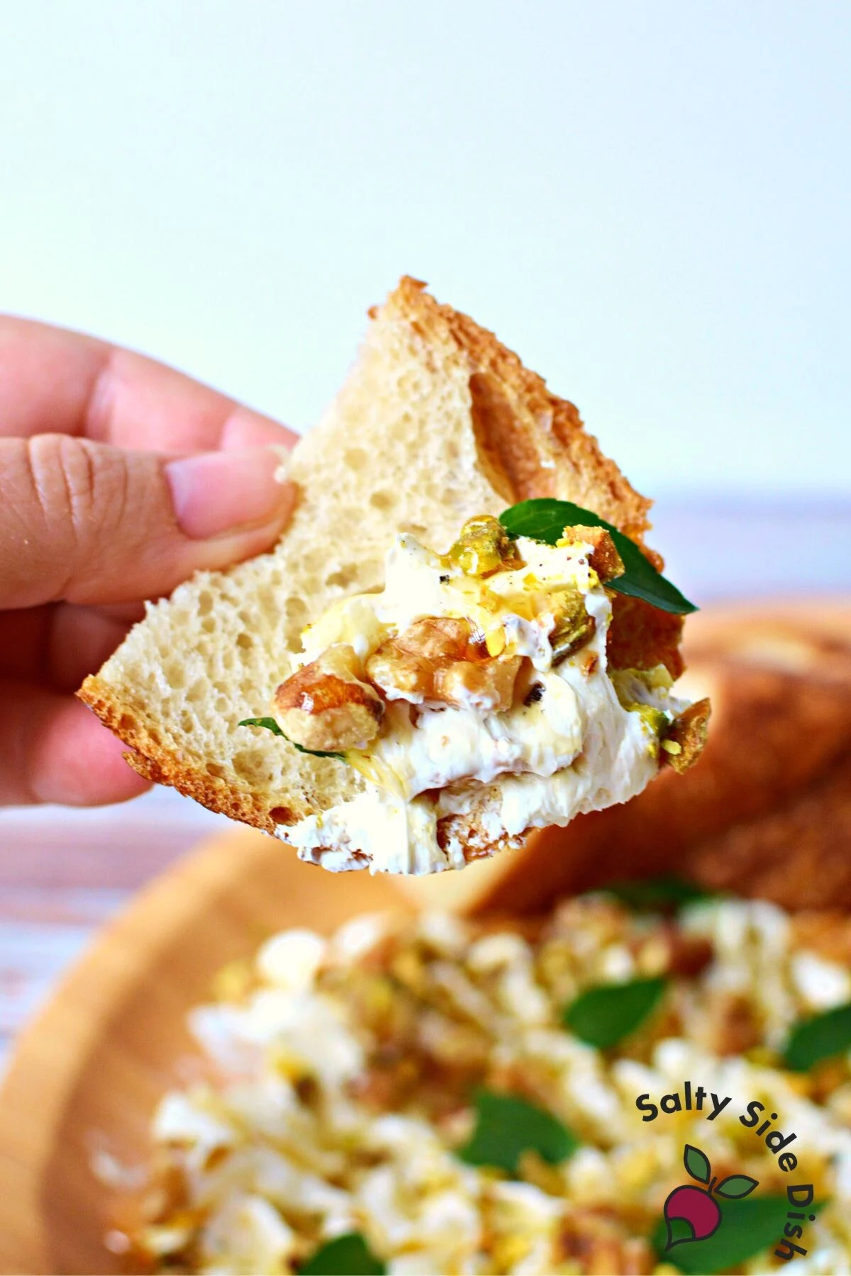 butter board with bread.