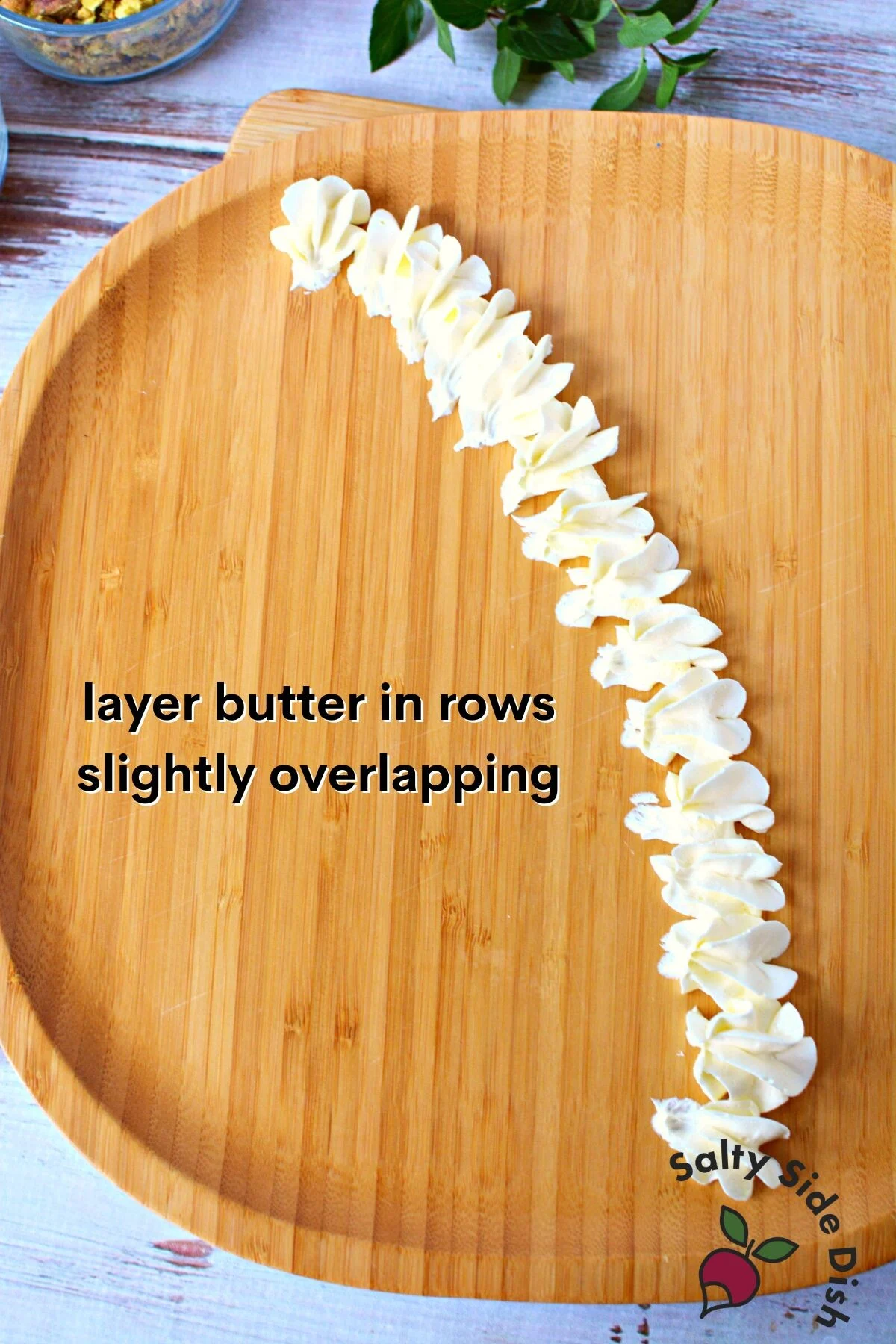 butter rows for butter board.
