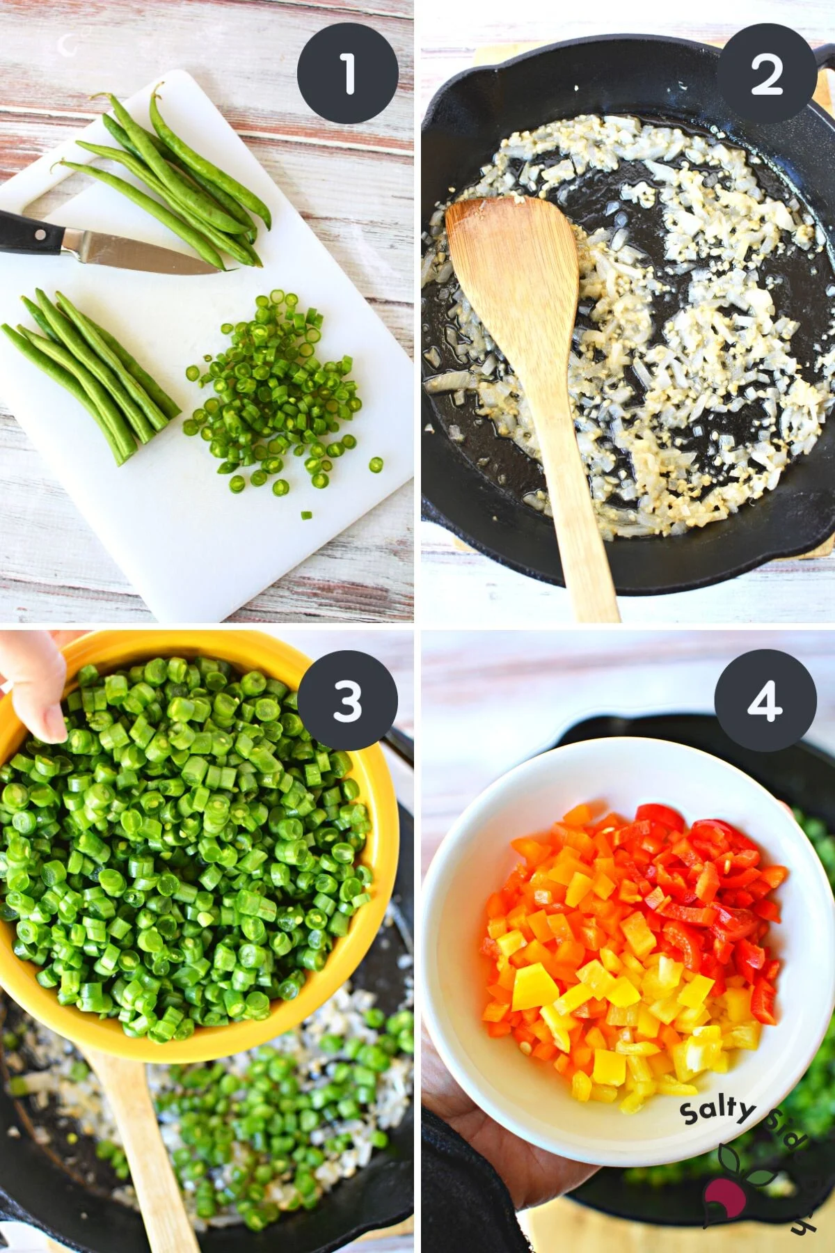 how to make tiktok diced green beans.