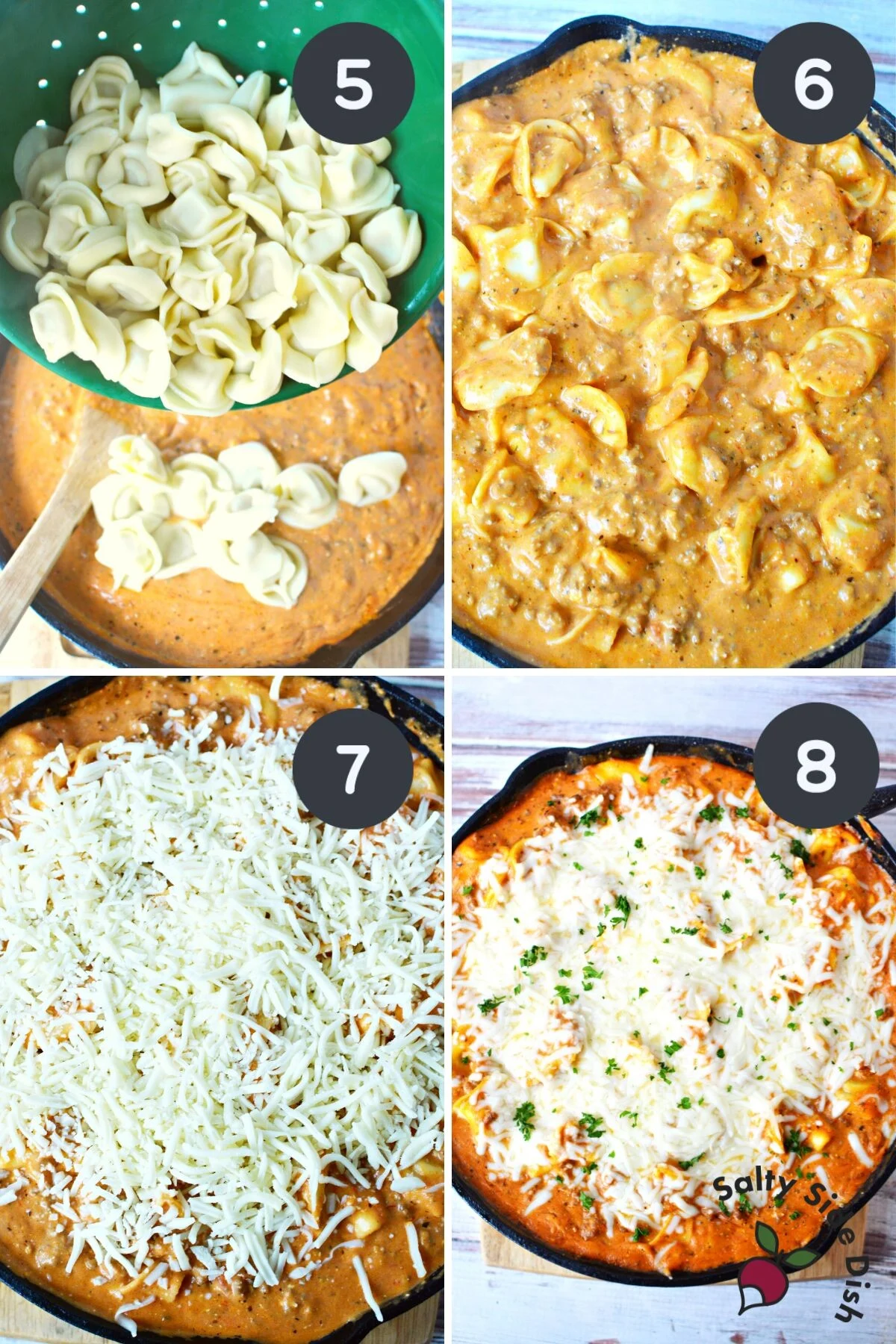 easy tortellini recipe with loads of cheese.