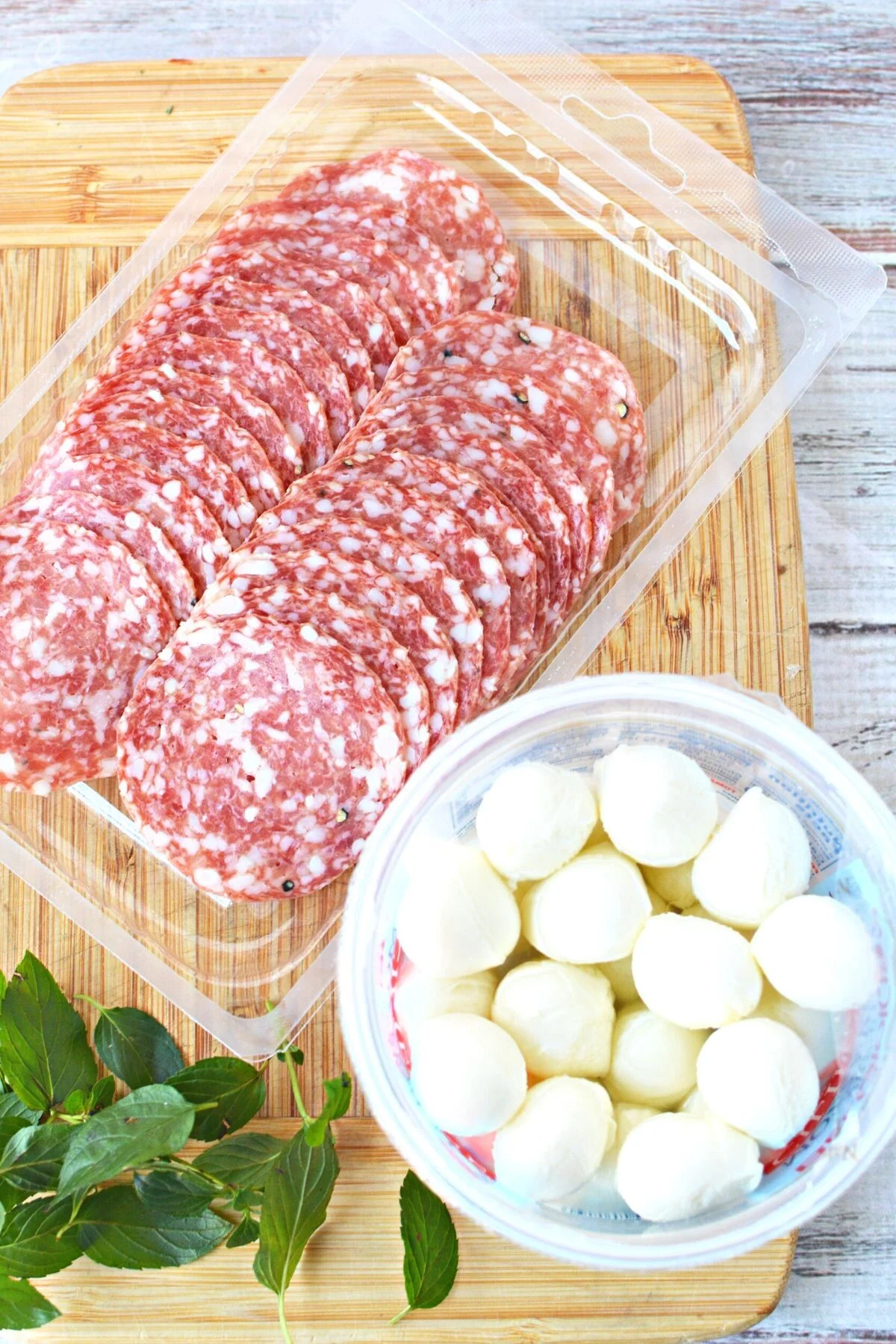 perfect meat roses with mozzarella balls.