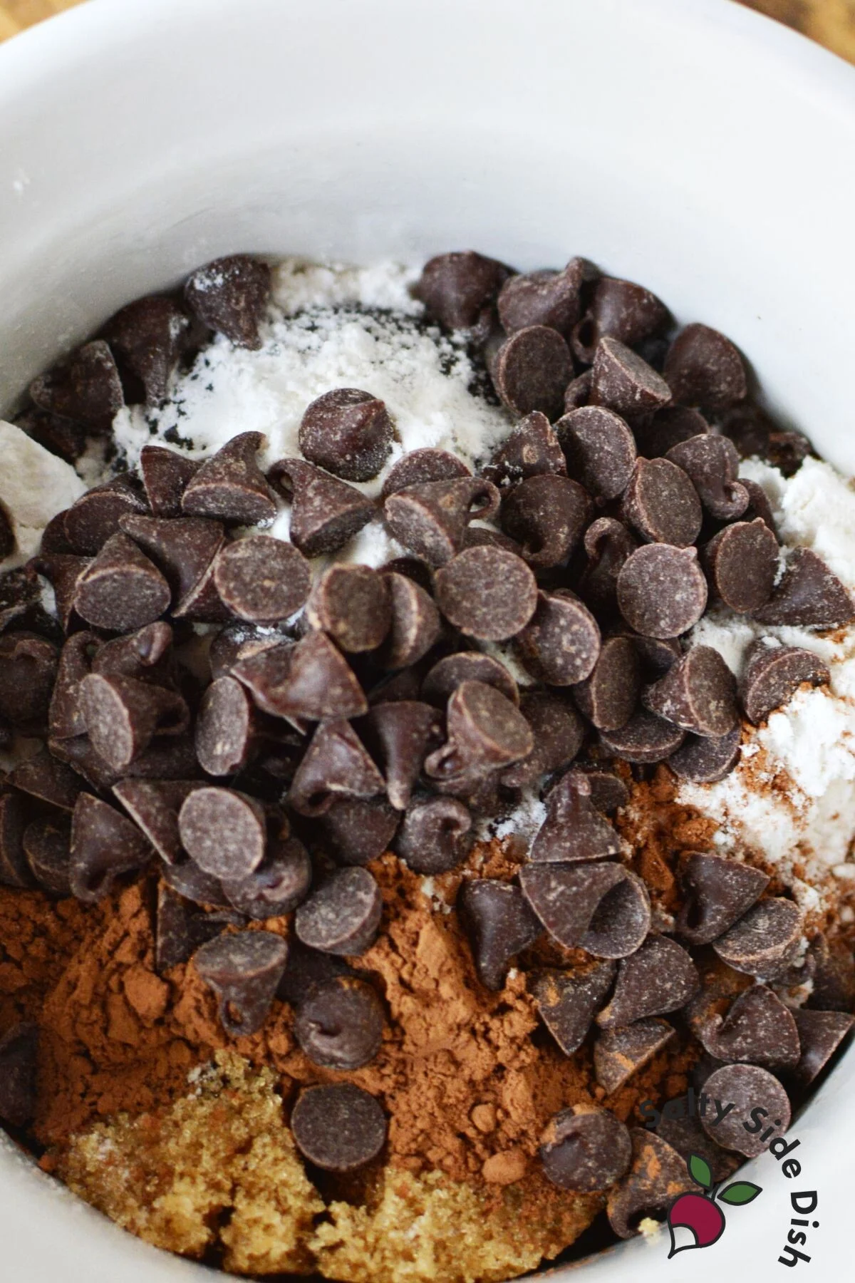 mug brownie pantry ingredients.
