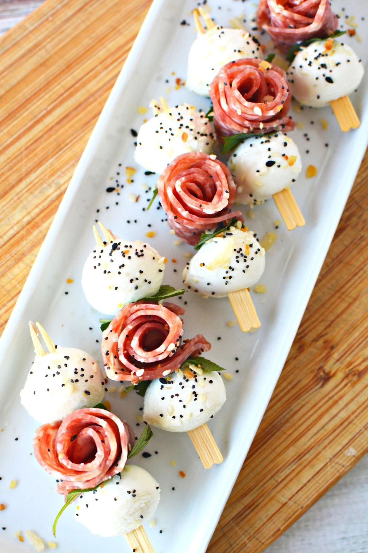 Salami Rose Skewers