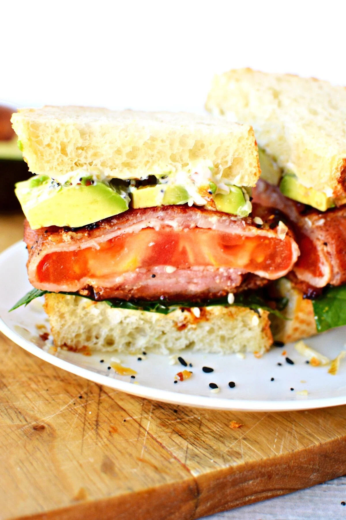 tiktok recipe with tomato and bacon.