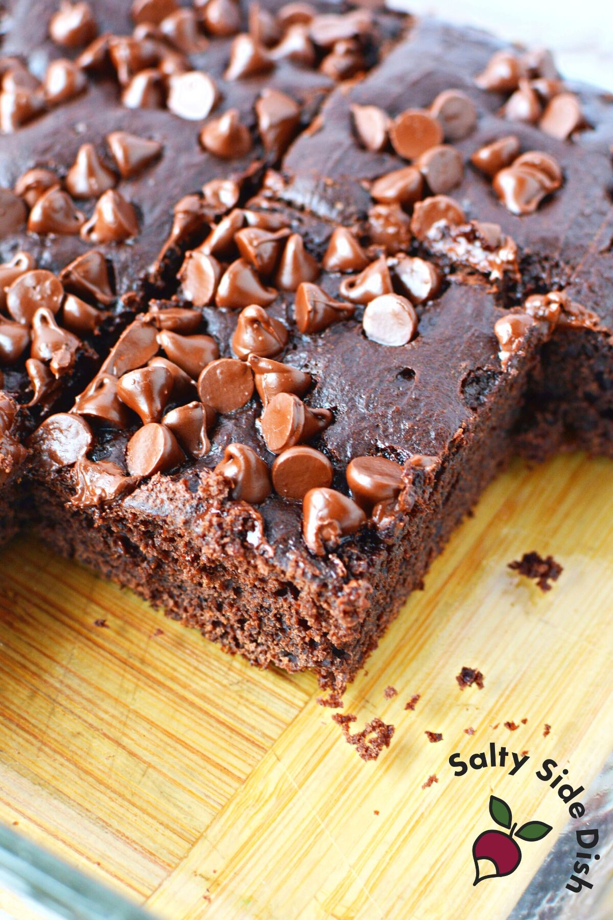 rich chocolate dump cake.