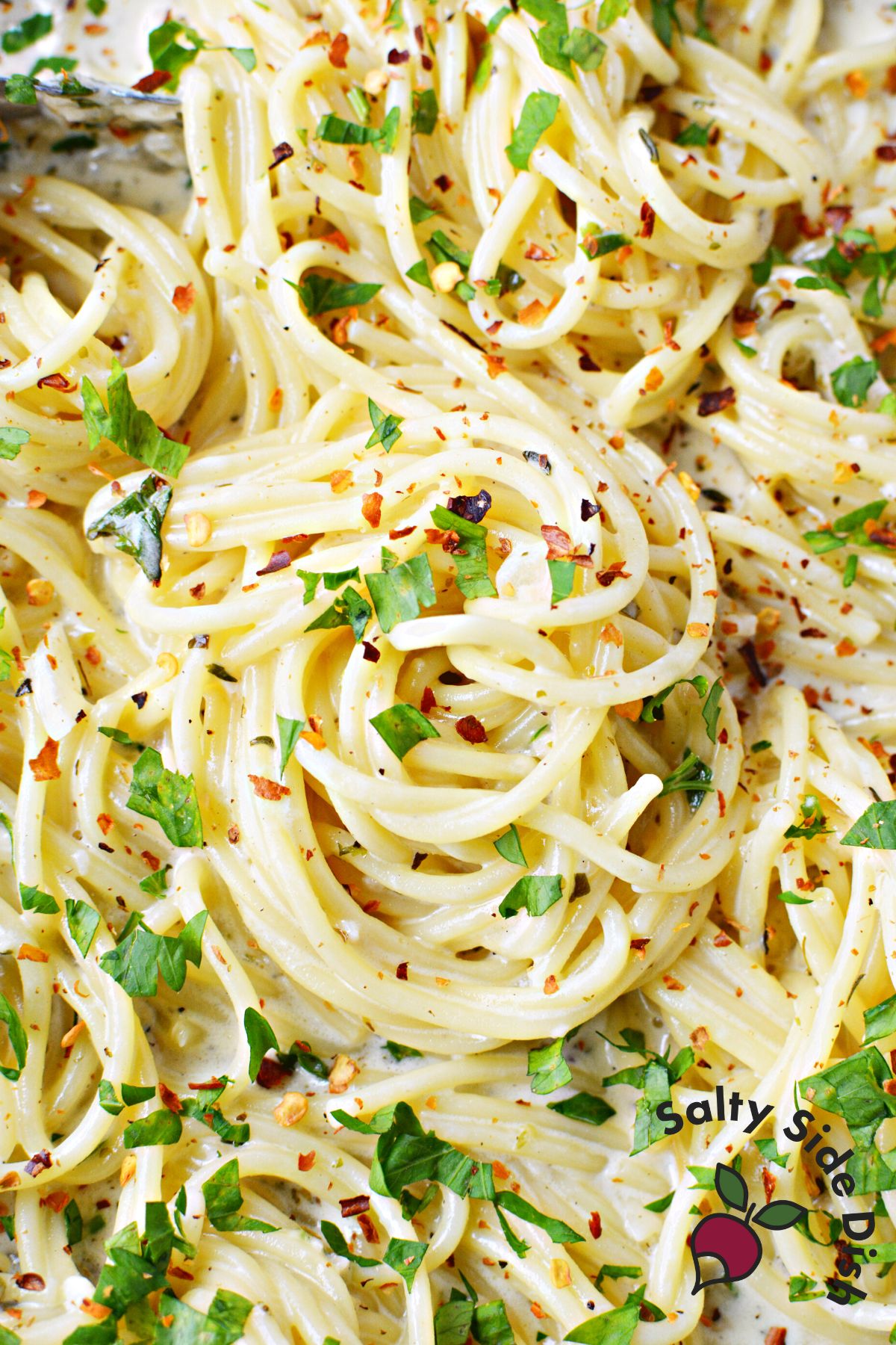 Easy Garlic Bucatini