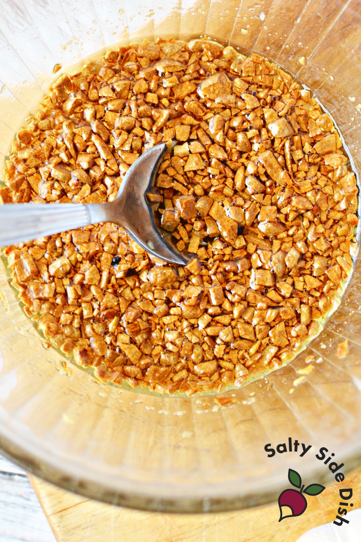 Microwave Fried Garlic
