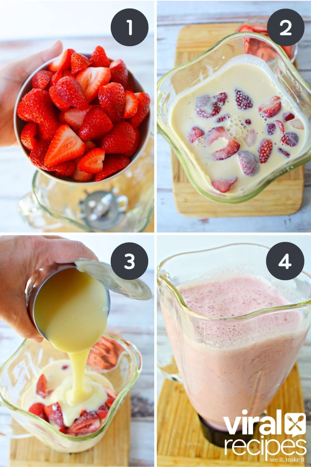 simple ingredients for summertime spa milk.