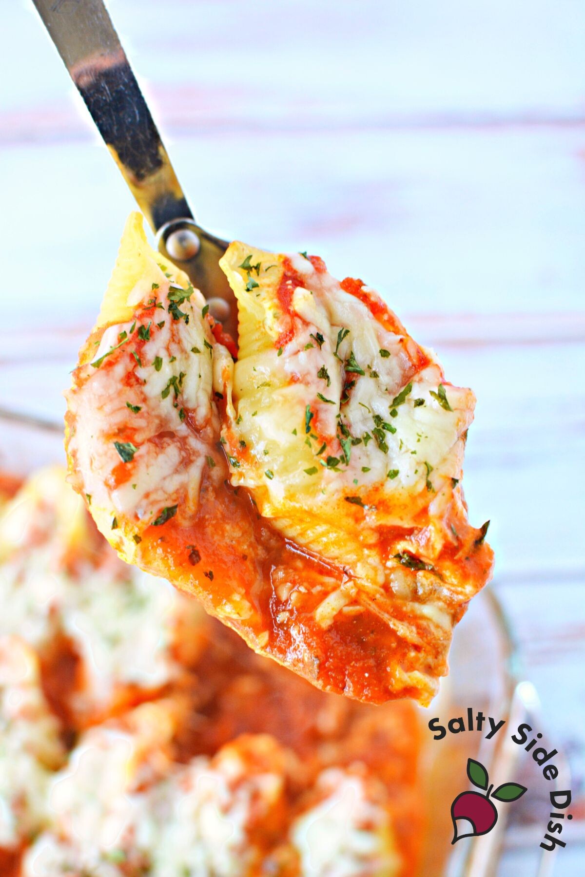classic pasta dish with giant stuffed shells.