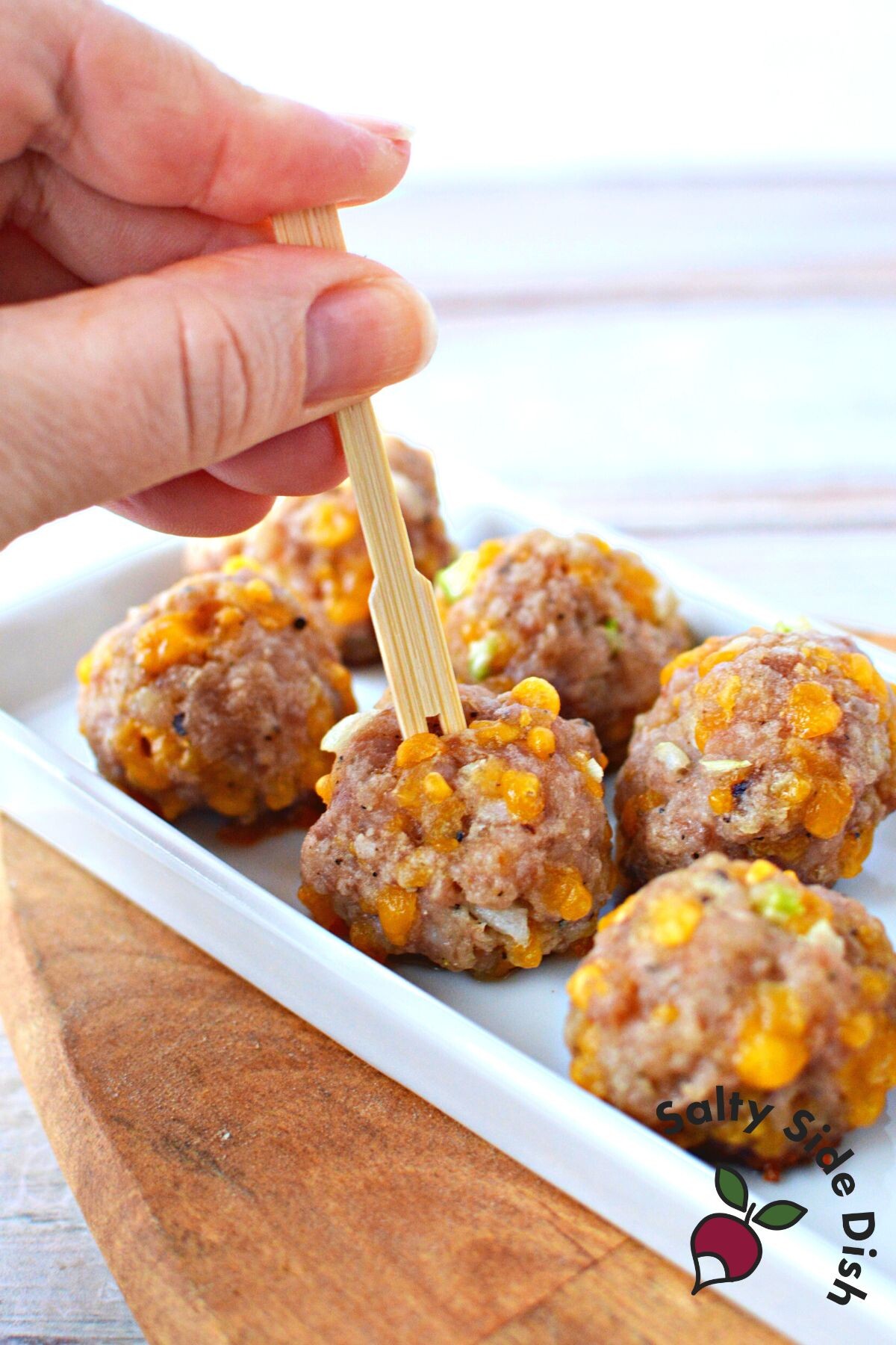 use pork sausage to have breakfast balls or appetizers.