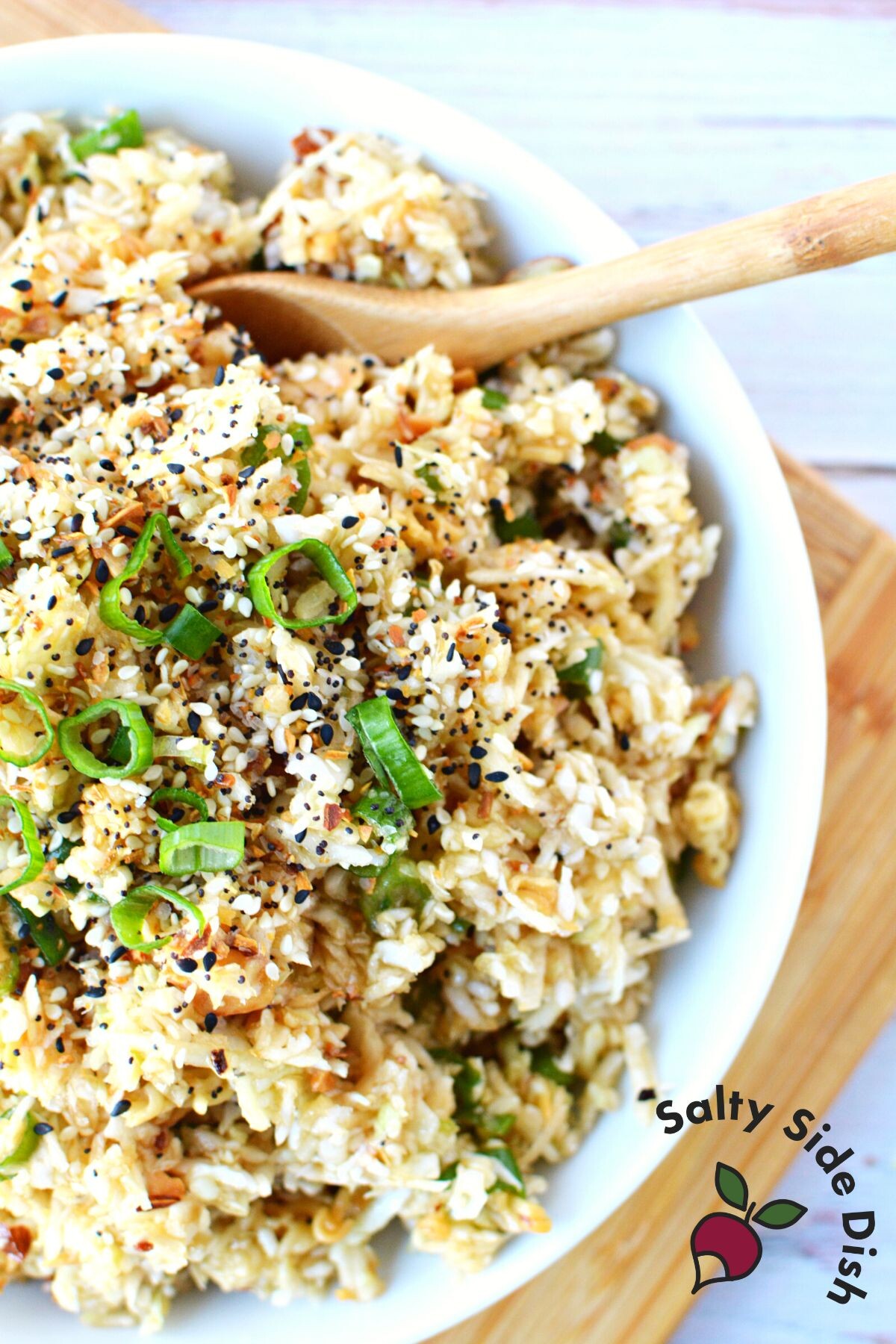 easy cabbage salad with asian dressing.