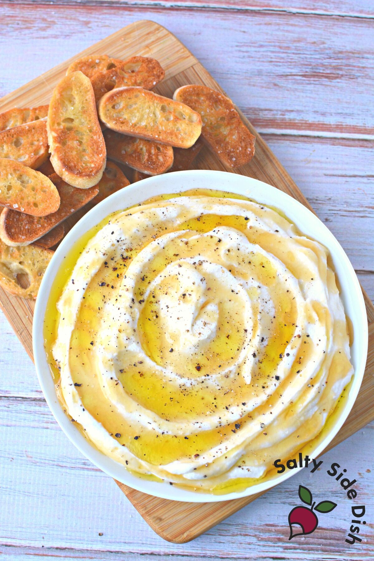 whipped honey ricotta dip.
