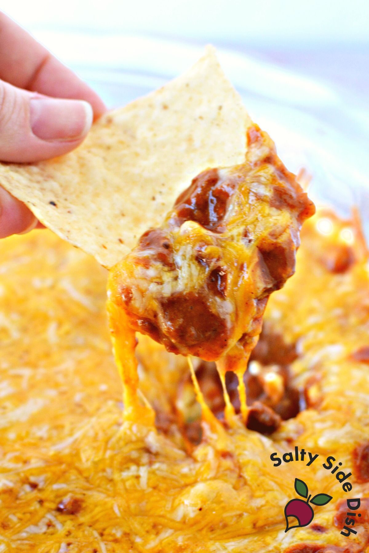 the best 3 ingredient dip on a chip.