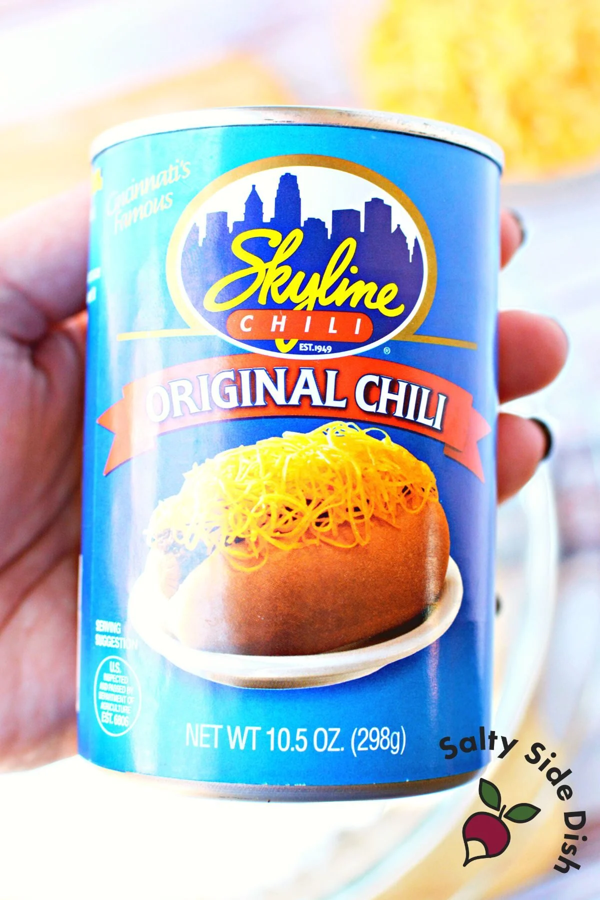 can of skyline chili dip.