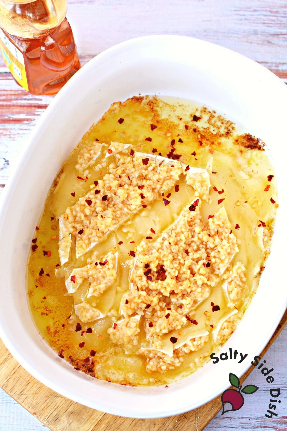 brie garlic and honey dip.