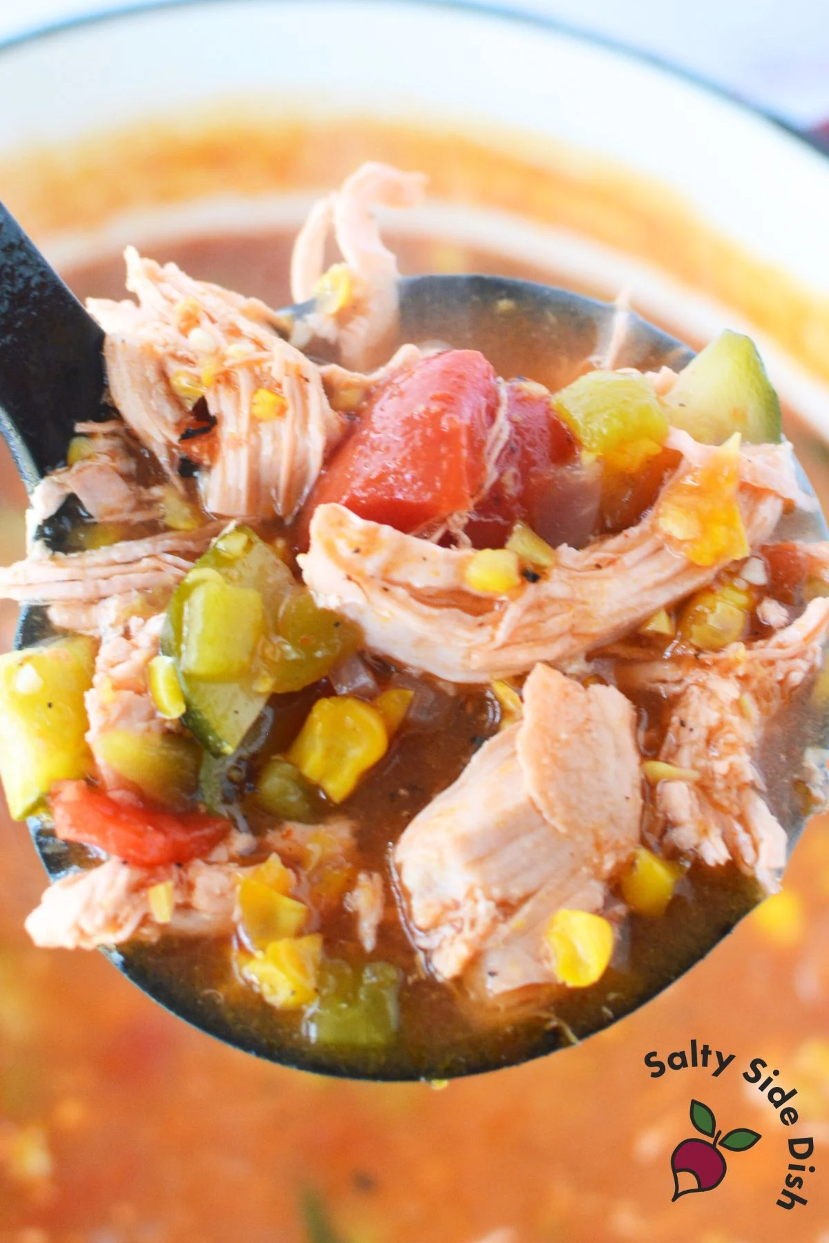 Chicken Enchilada Soup with Zucchini