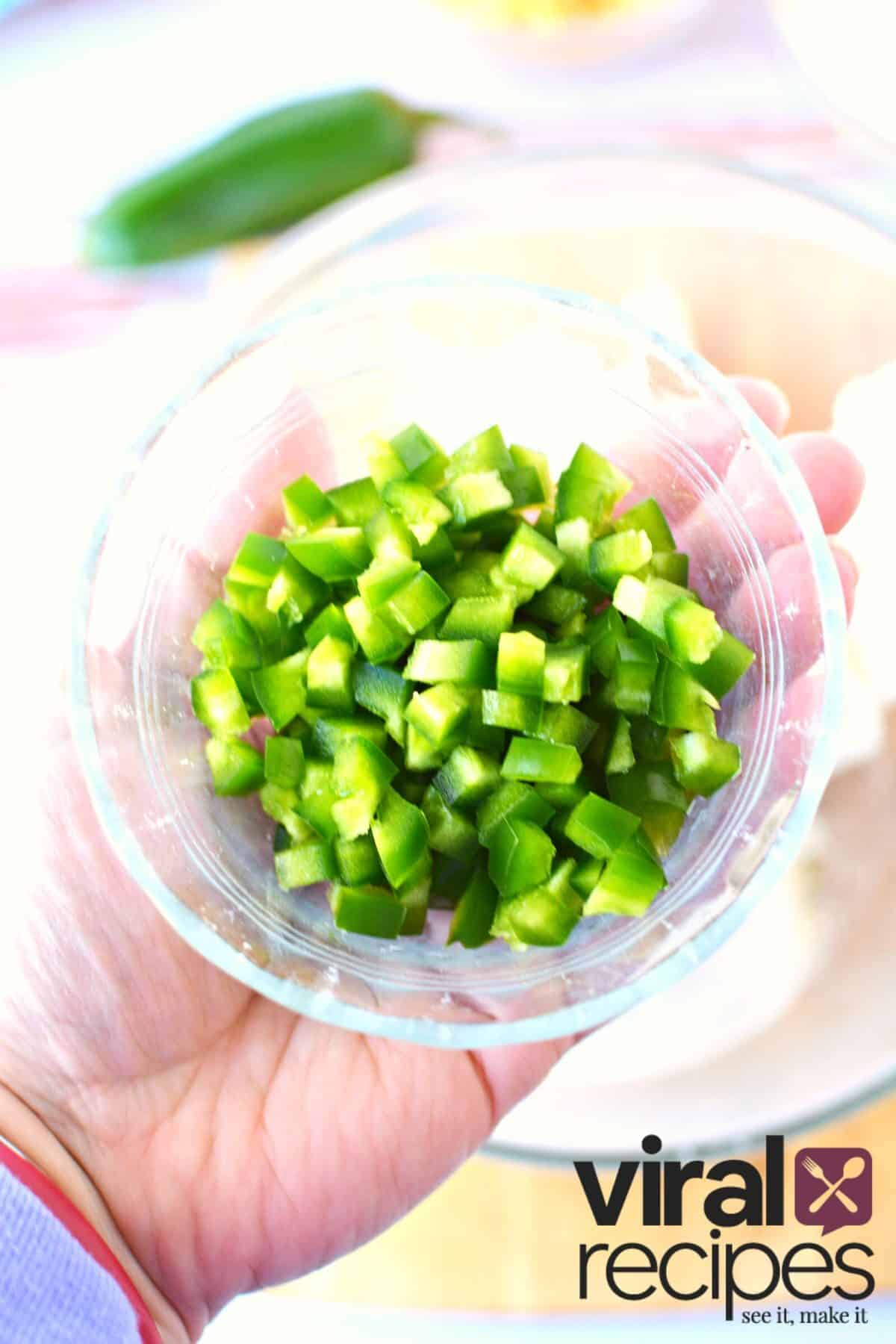 diced jalapenos.