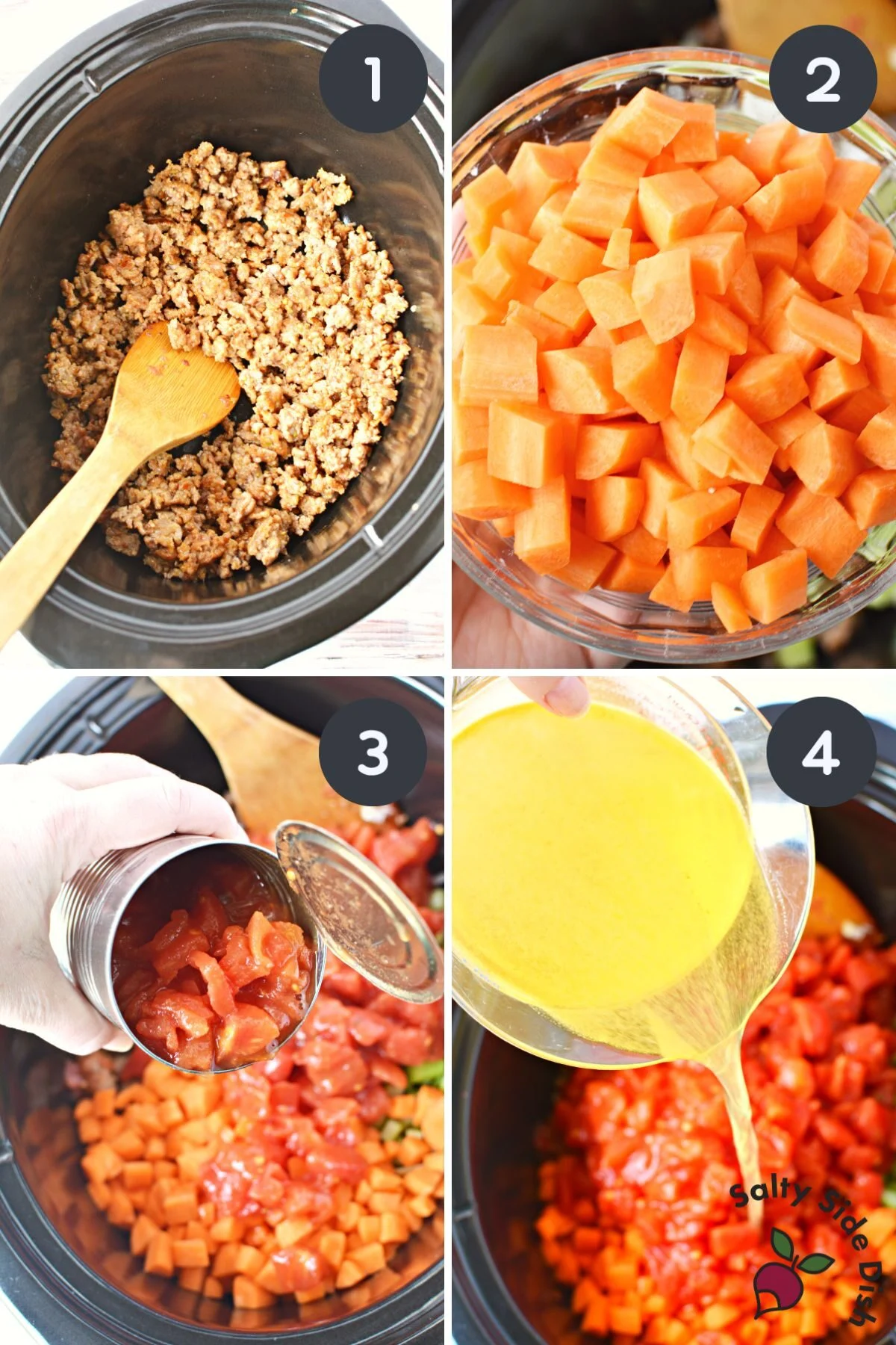 tortellini soup with carrots, celery, and tomatoes.
