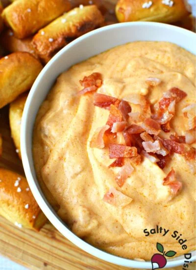 beer cheese w/ a side of pretzels.